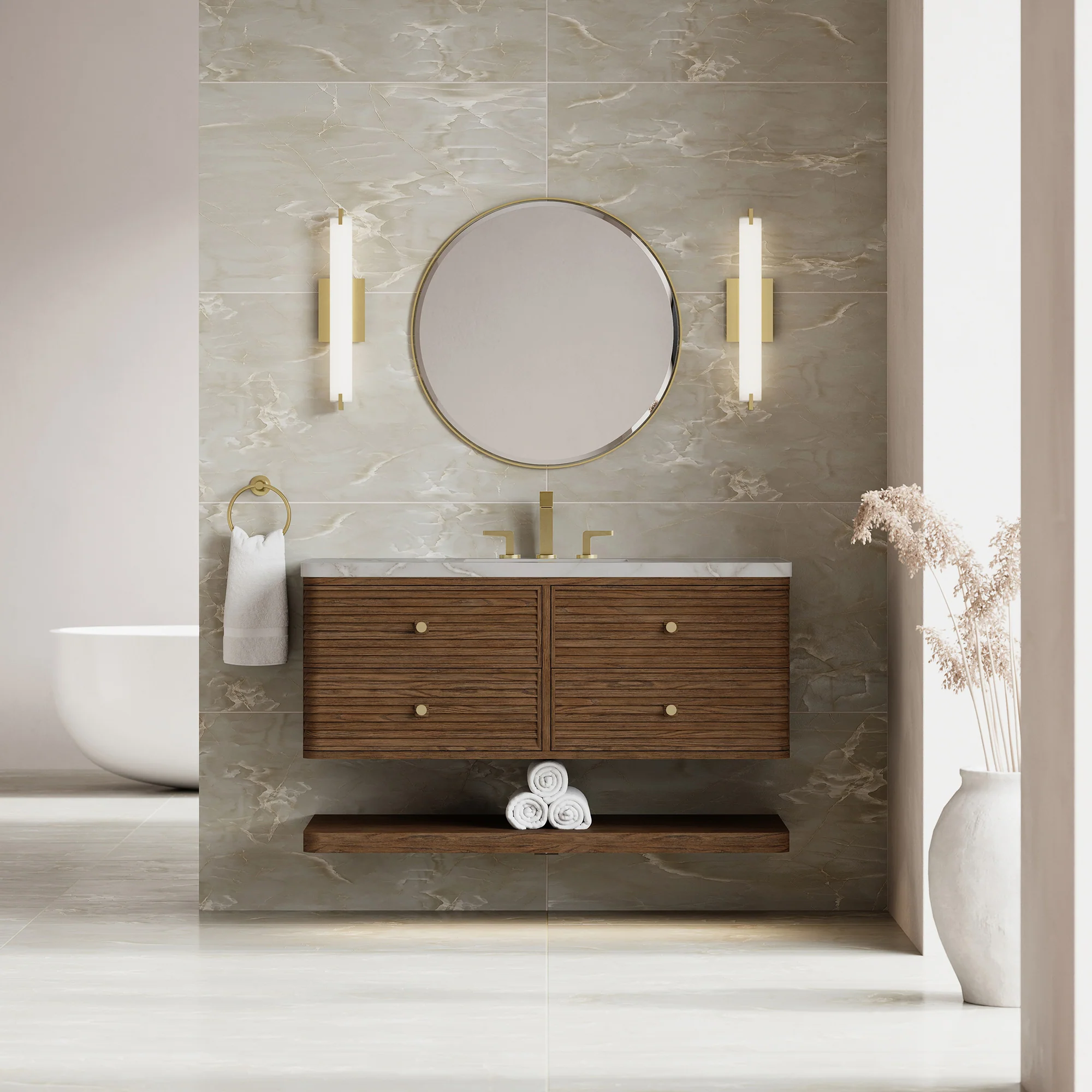 Aurelio Floating Vanity (36"-72") 54 Aurelio Floating Vanity (36"-72")