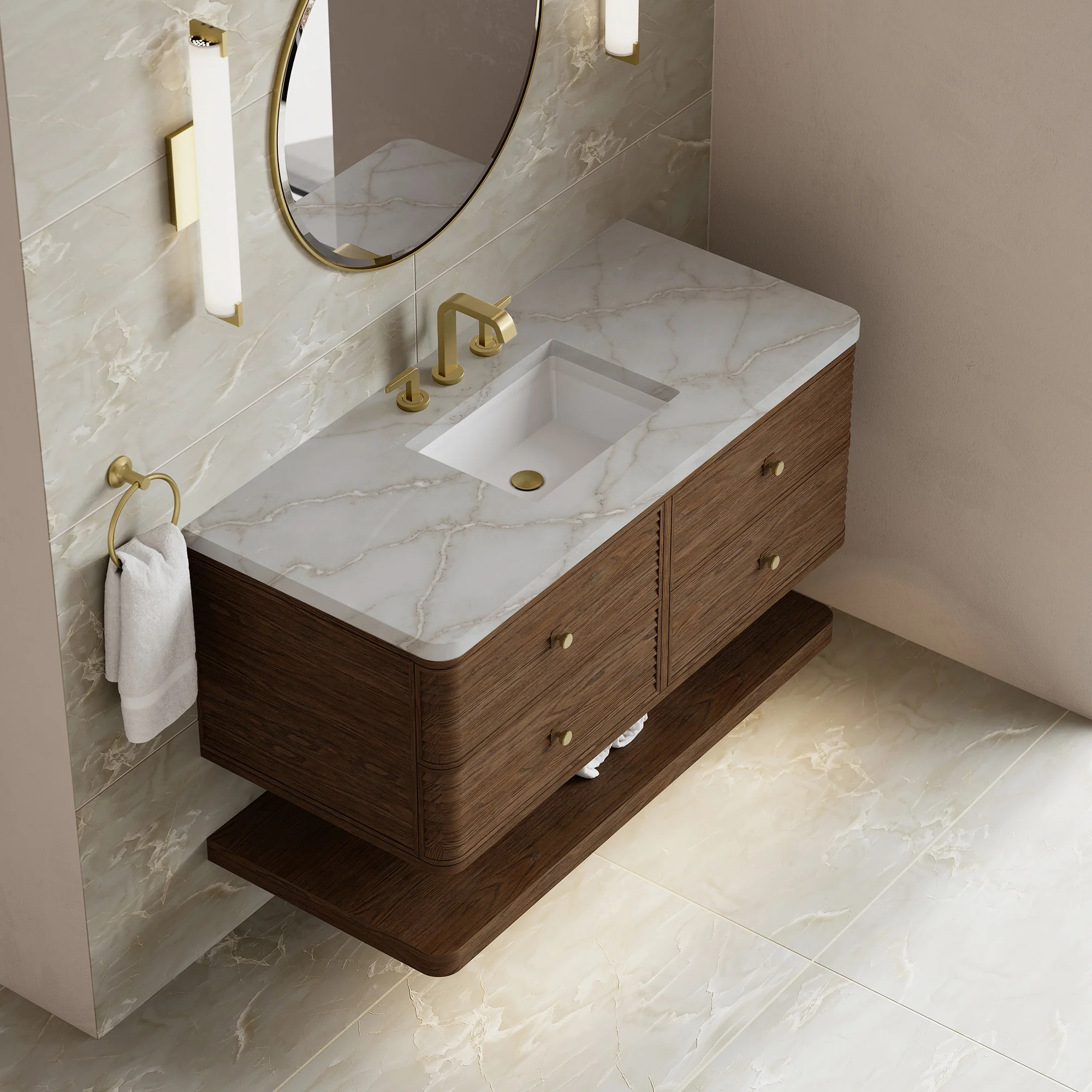Aurelio Floating Vanity (36"-72") 55 Aurelio Floating Vanity (36"-72")
