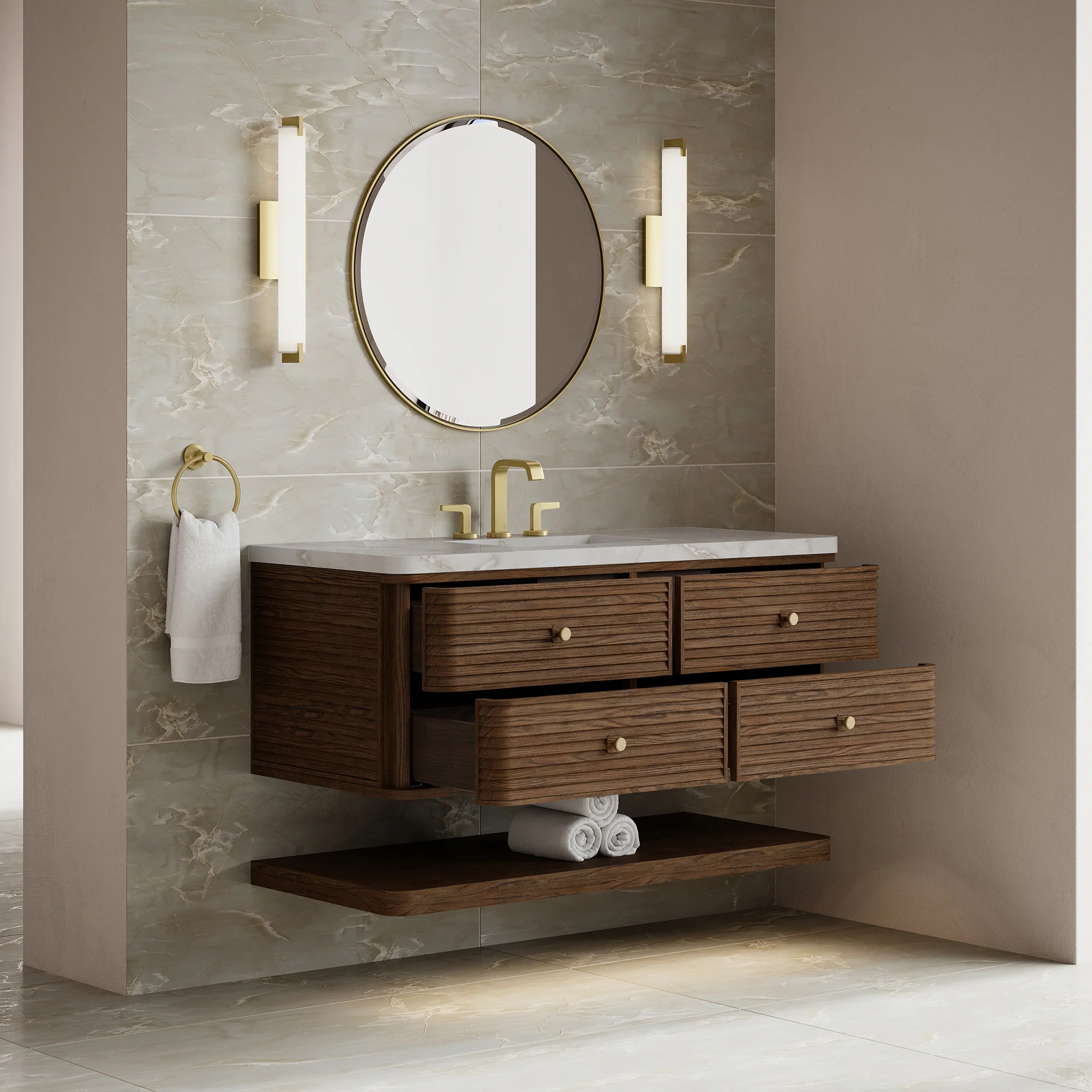 Aurelio Floating Vanity (36"-72") 56 Aurelio Floating Vanity (36"-72")