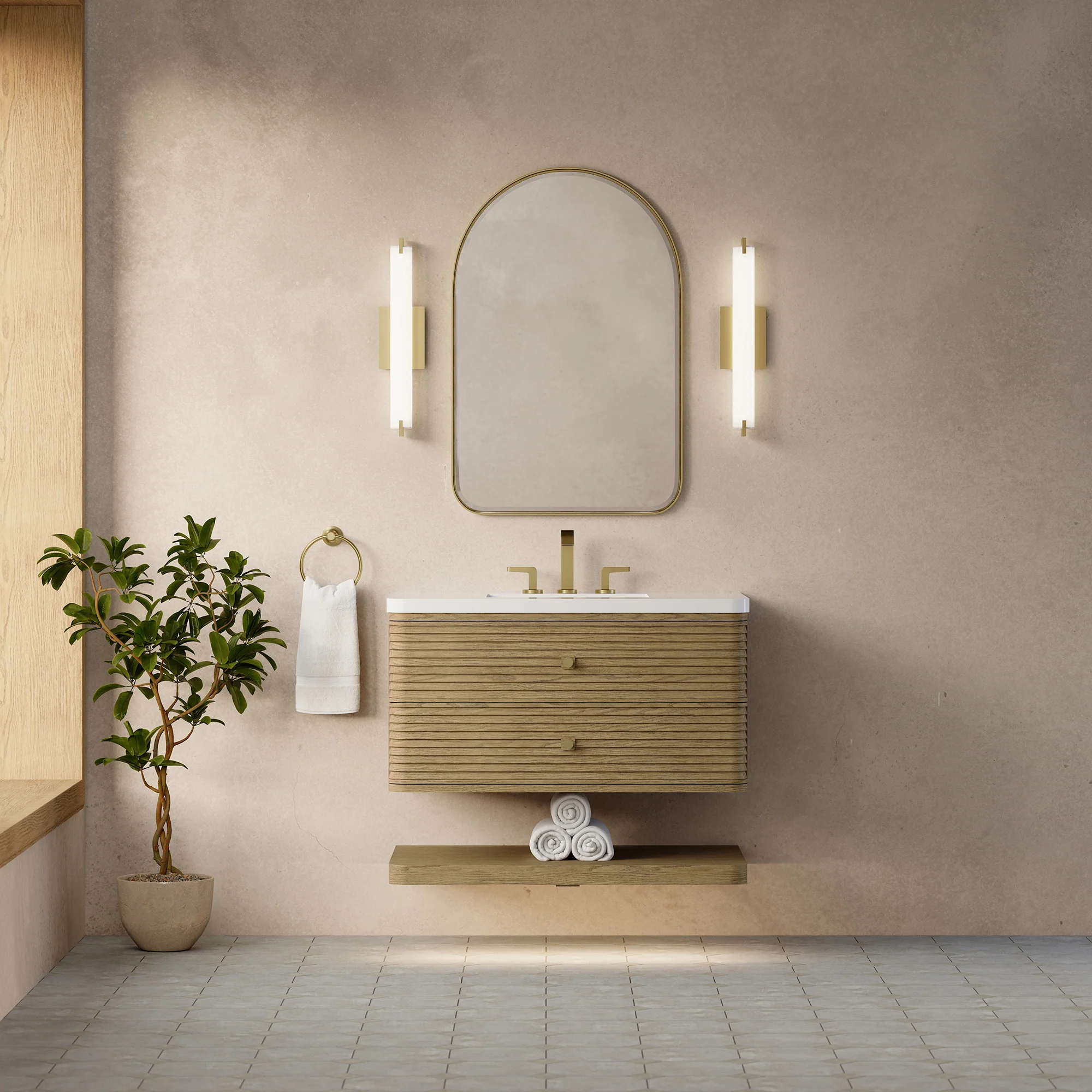 Aurelio Floating Vanity (36"-72") 93 Aurelio Floating Vanity (36"-72")