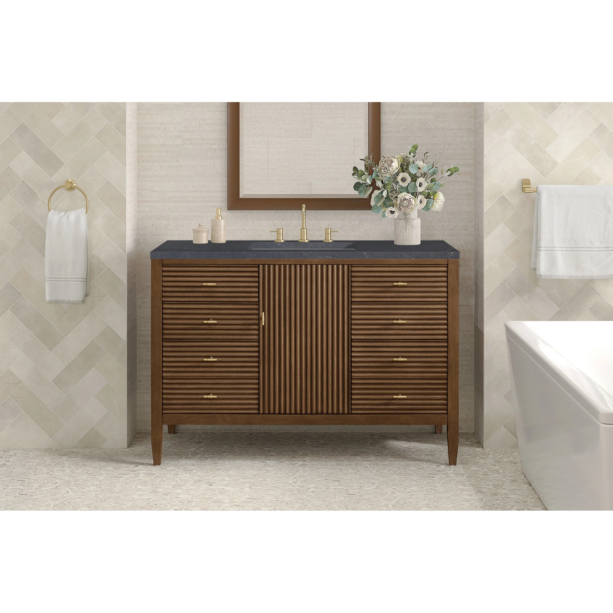 Brickendon Modern Vanity - Fluted (36"-72")