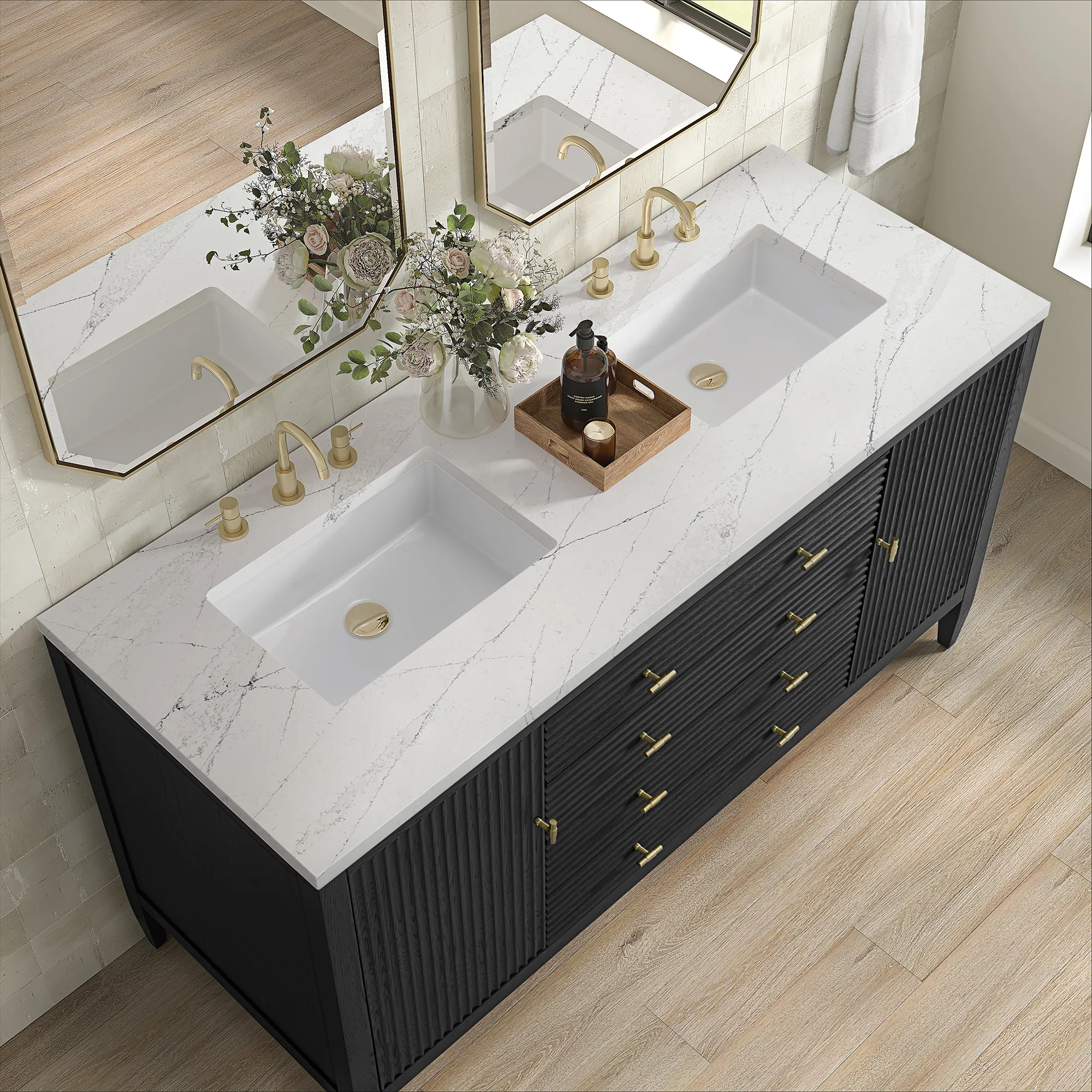 Brickendon Modern Vanity - Fluted (36"-72") 104 Brickendon Modern Vanity - Fluted (36"-72")