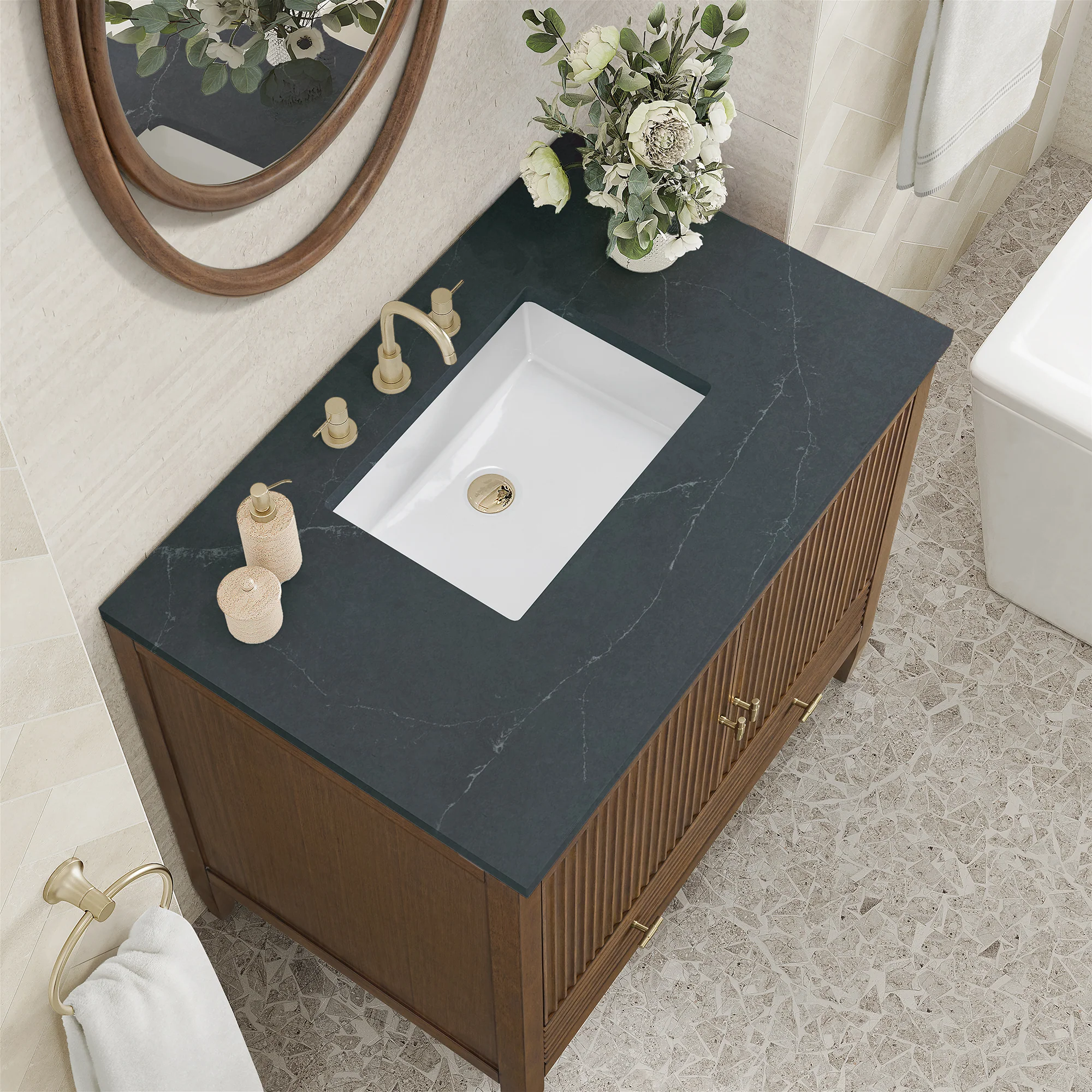 Brickendon Modern Vanity - Fluted (36"-72") 118 Brickendon Modern Vanity - Fluted (36"-72")