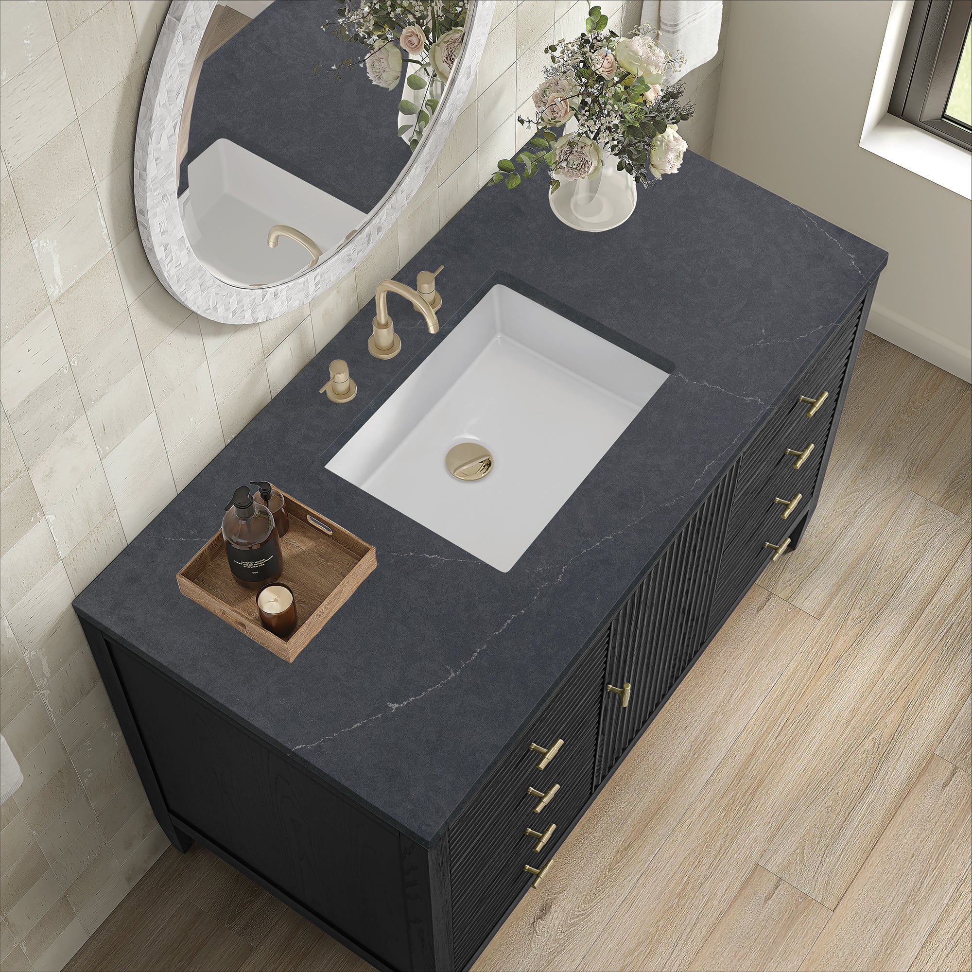Brickendon Modern Vanity - Fluted (36"-72") 124 Brickendon Modern Vanity - Fluted (36"-72")