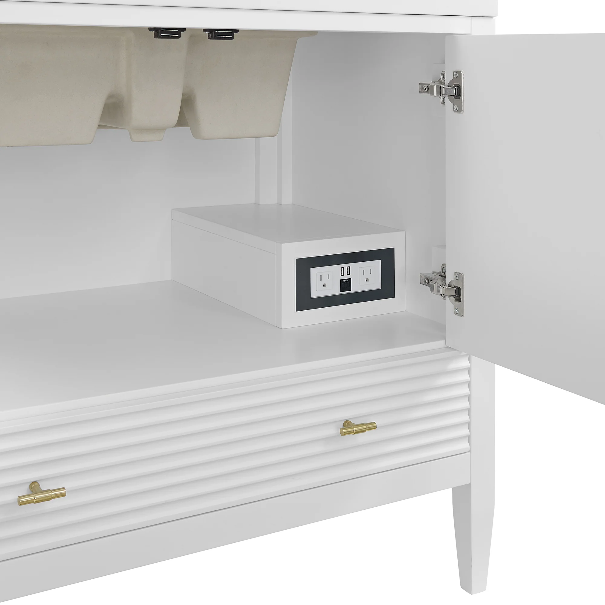 Brickendon Modern Vanity - Fluted (36"-72") 133 Brickendon Modern Vanity - Fluted (36"-72")