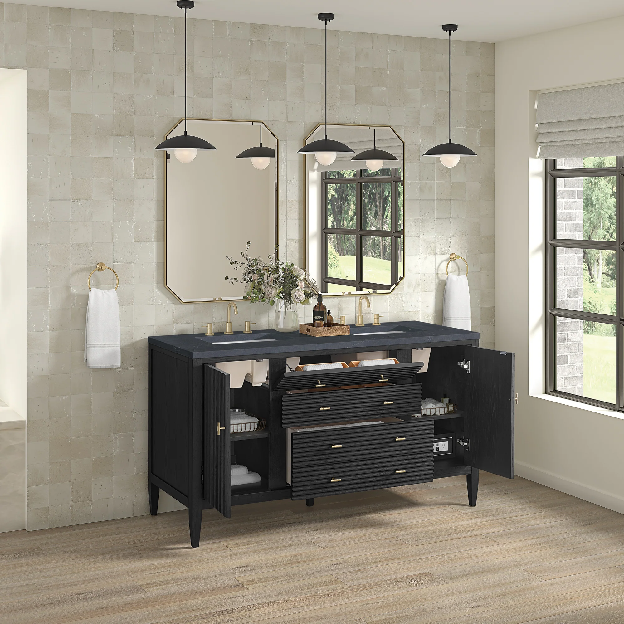 Brickendon Modern Vanity - Fluted (36"-72") 137 Brickendon Modern Vanity - Fluted (36"-72")