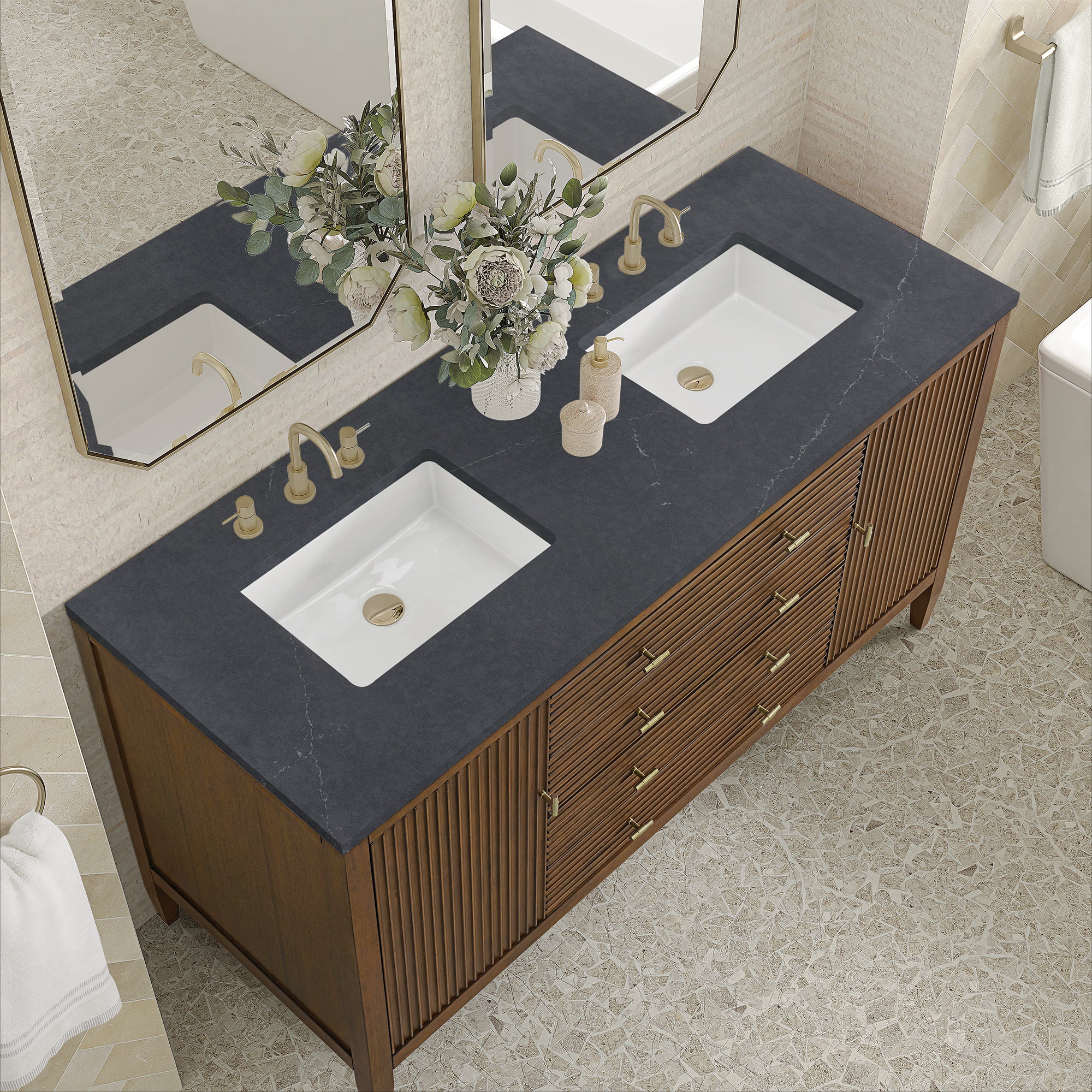 Brickendon Modern Vanity - Fluted (36"-72") 142 Brickendon Modern Vanity - Fluted (36"-72")