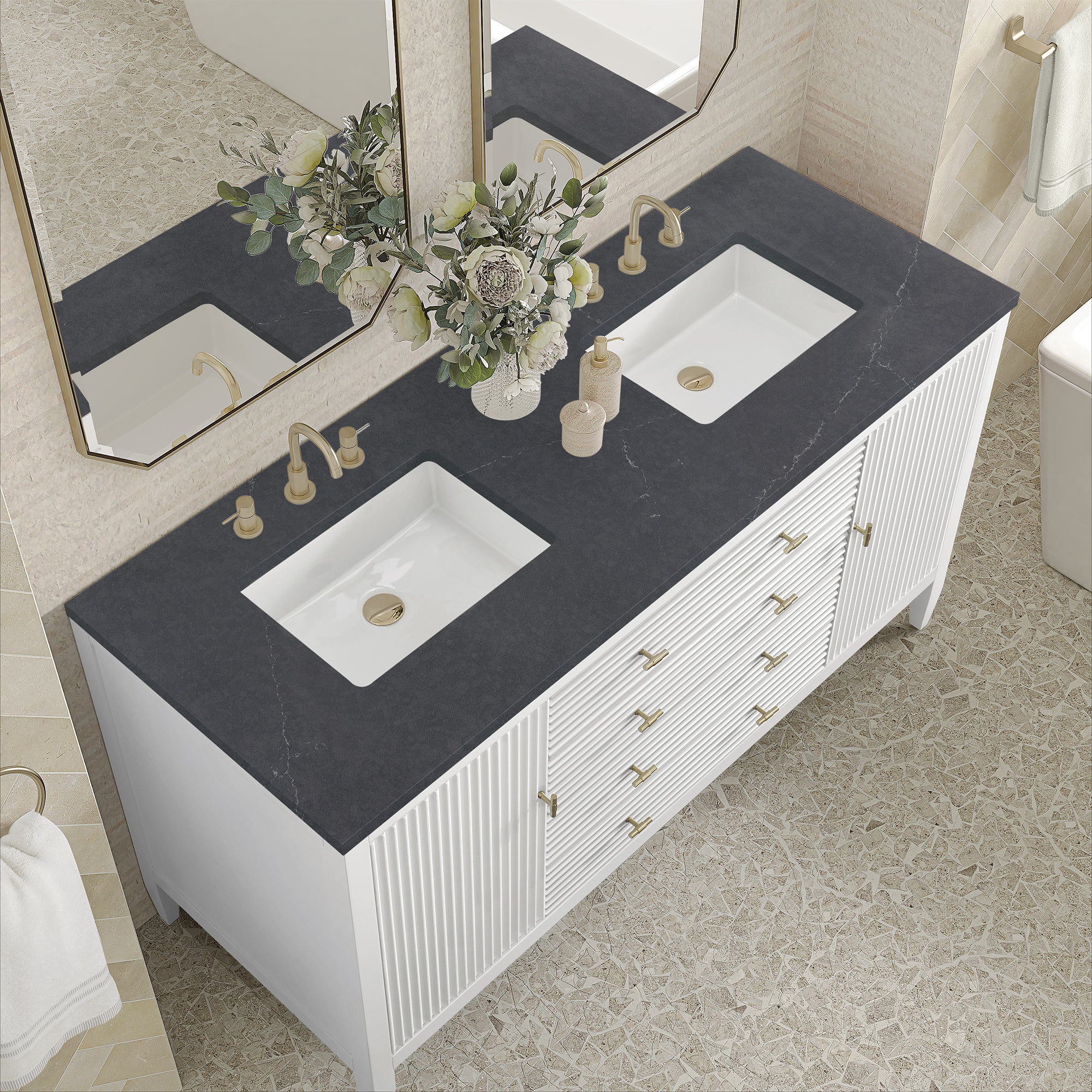 Brickendon Modern Vanity - Fluted (36"-72") 148 Brickendon Modern Vanity - Fluted (36"-72")