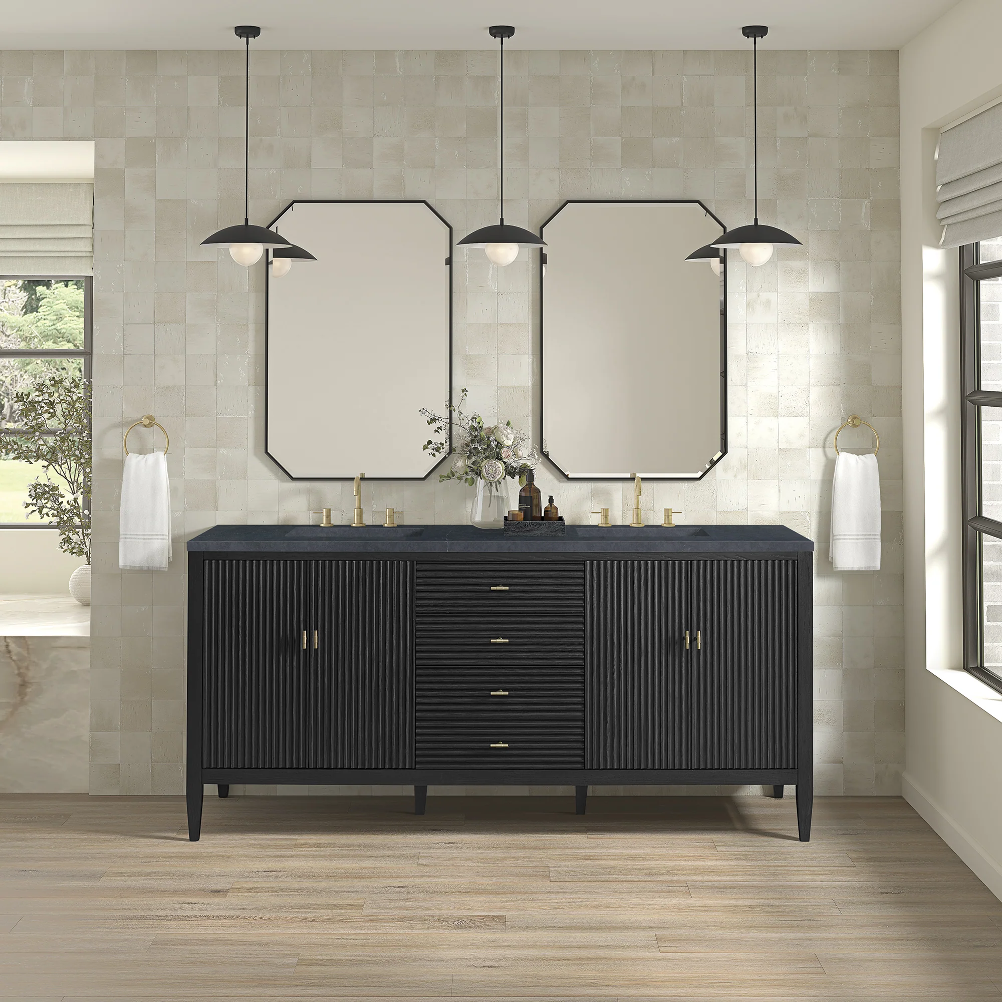 Brickendon Modern Vanity - Fluted (36"-72") 153 Brickendon Modern Vanity - Fluted (36"-72")