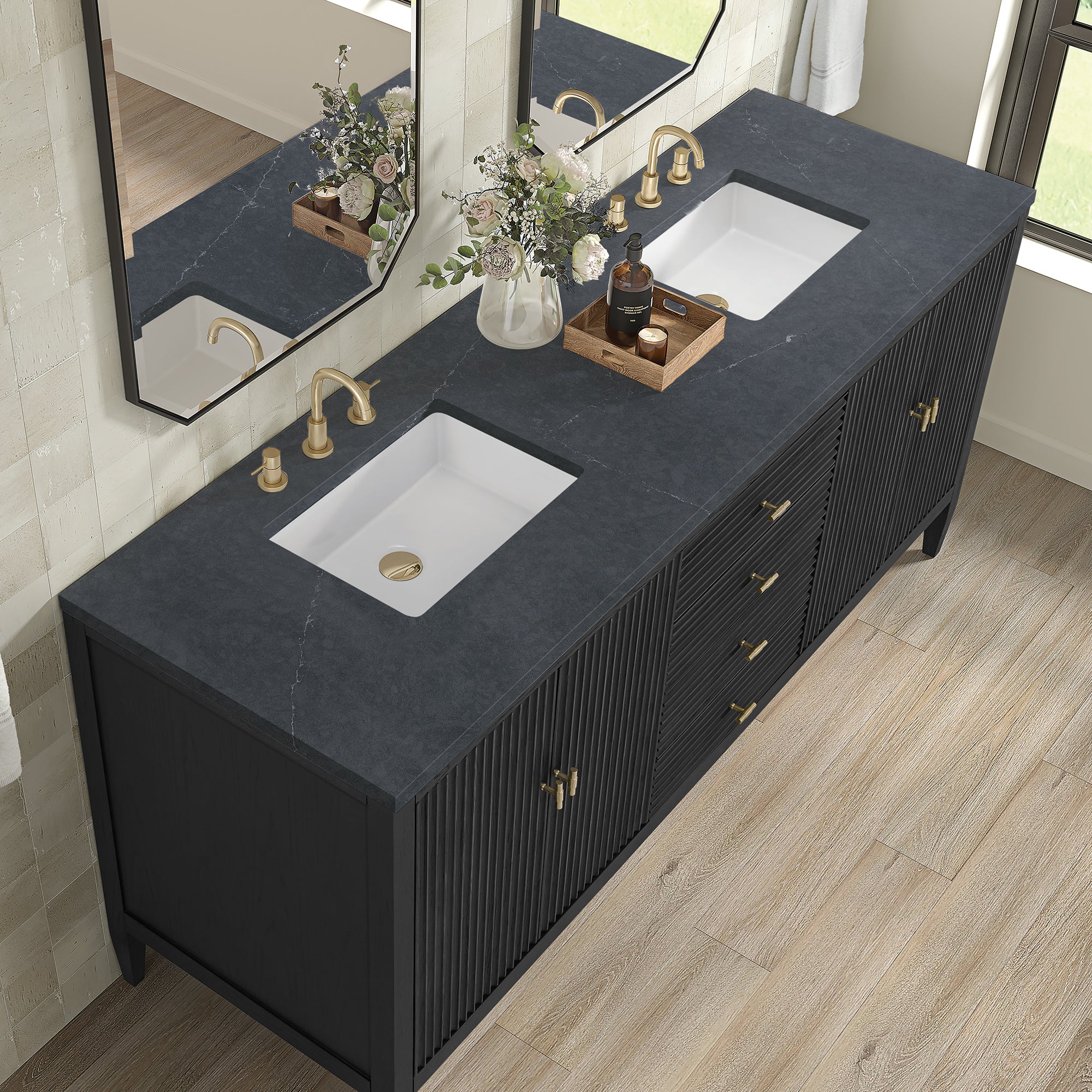 Brickendon Modern Vanity - Fluted (36"-72") 154 Brickendon Modern Vanity - Fluted (36"-72")