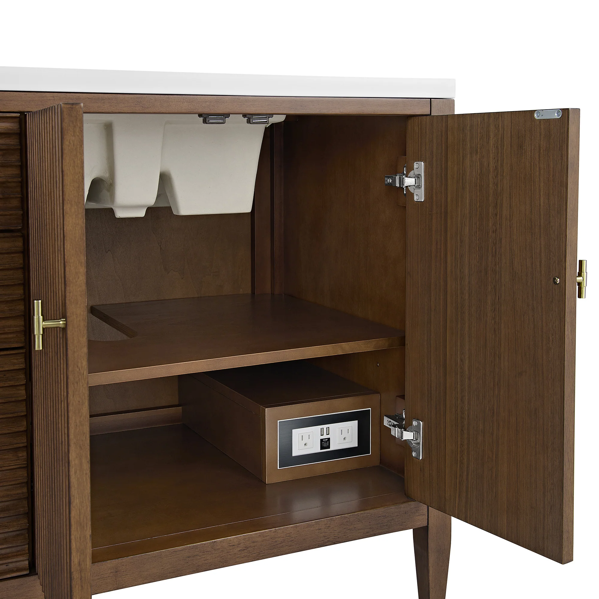 Brickendon Modern Vanity - Fluted (36"-72") 163 Brickendon Modern Vanity - Fluted (36"-72")