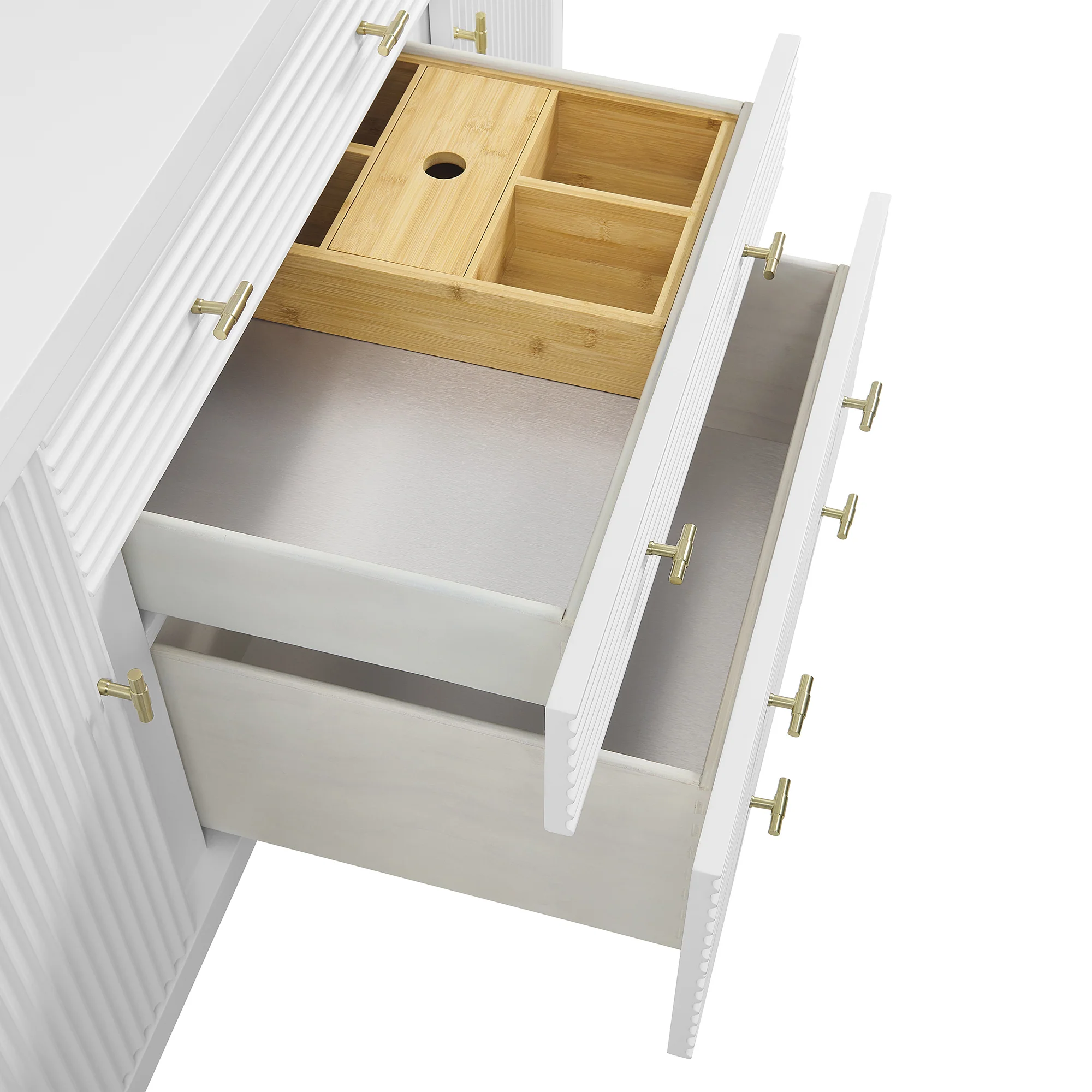 Brickendon Modern Vanity - Fluted (36"-72") 197 Brickendon Modern Vanity - Fluted (36"-72")
