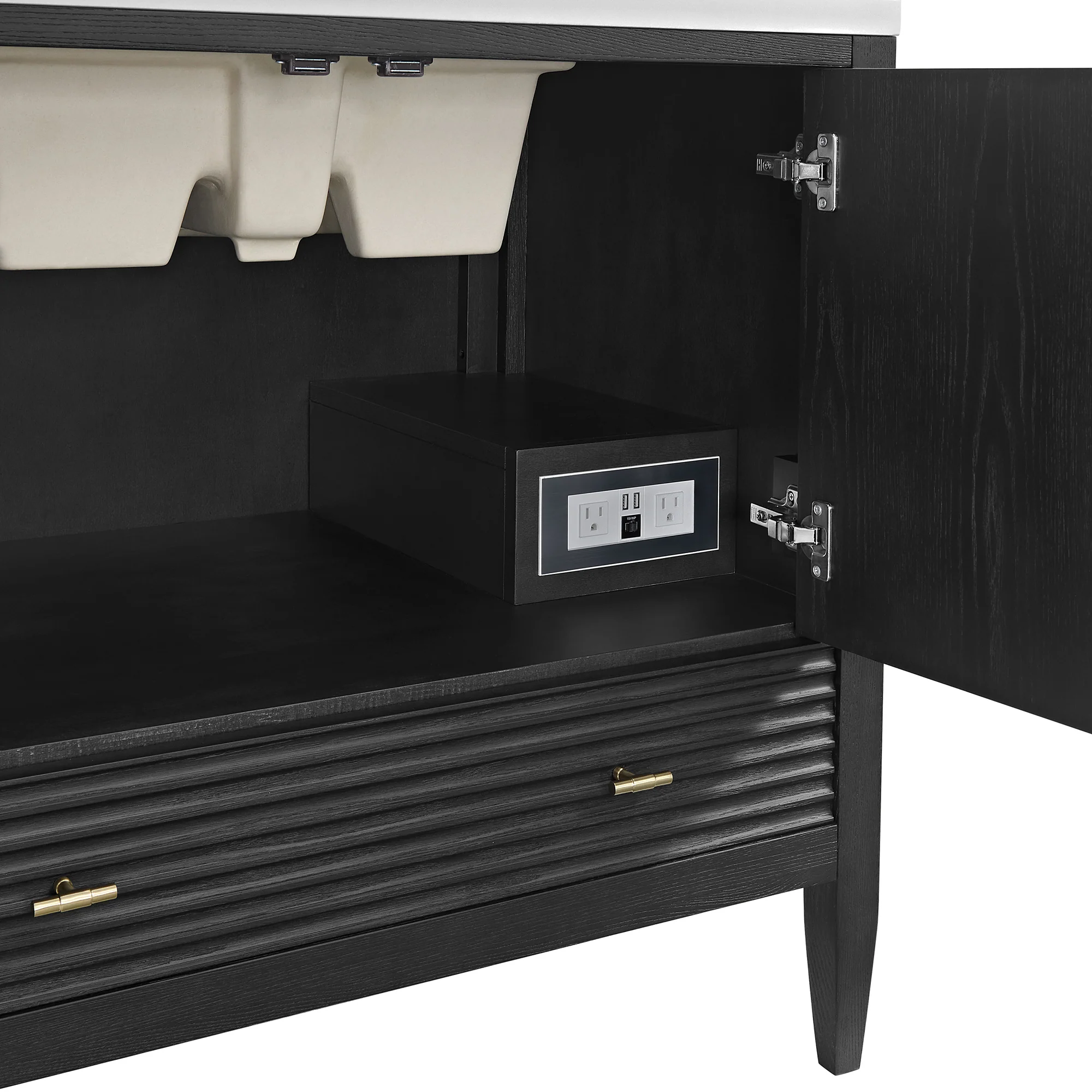 Brickendon Modern Vanity - Fluted (36"-72") 20 Brickendon Modern Vanity - Fluted (36"-72")