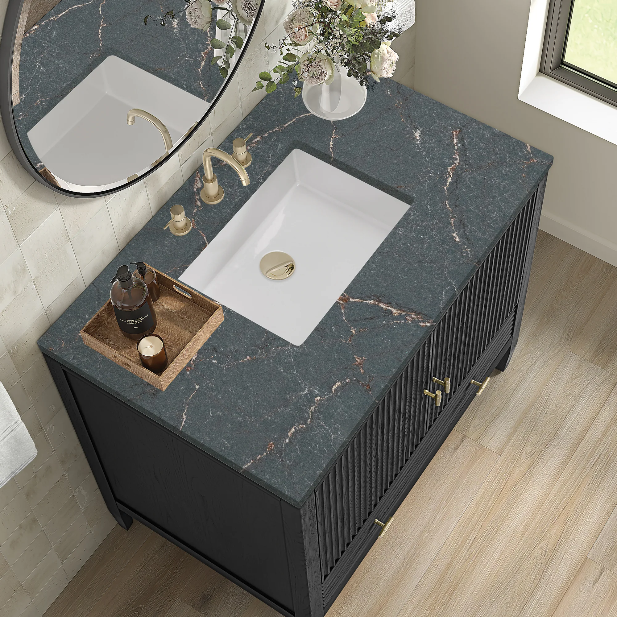 Brickendon Modern Vanity - Fluted (36"-72") 208 Brickendon Modern Vanity - Fluted (36"-72")