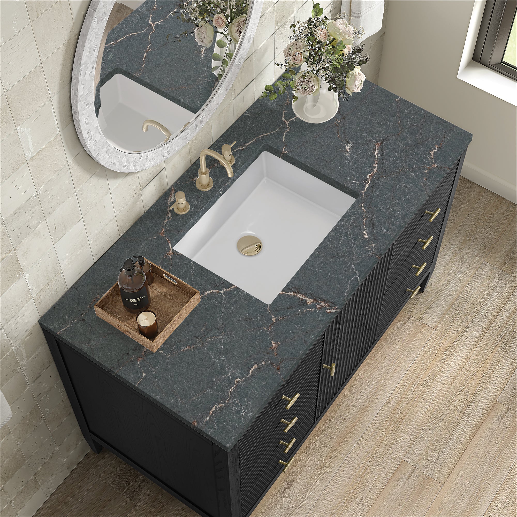 Brickendon Modern Vanity - Fluted (36"-72") 223 Brickendon Modern Vanity - Fluted (36"-72")
