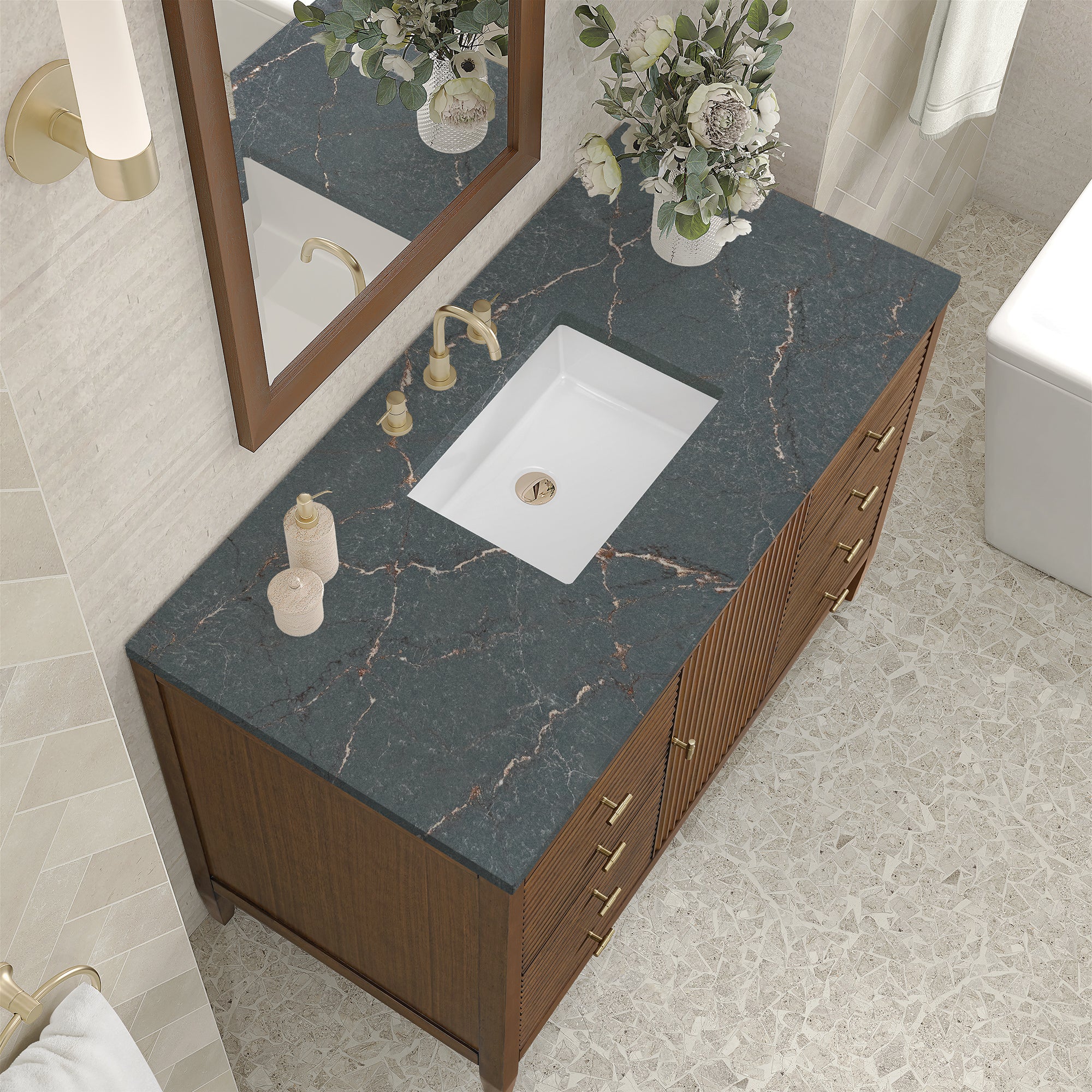 Brickendon Modern Vanity - Fluted (36"-72") 226 Brickendon Modern Vanity - Fluted (36"-72")