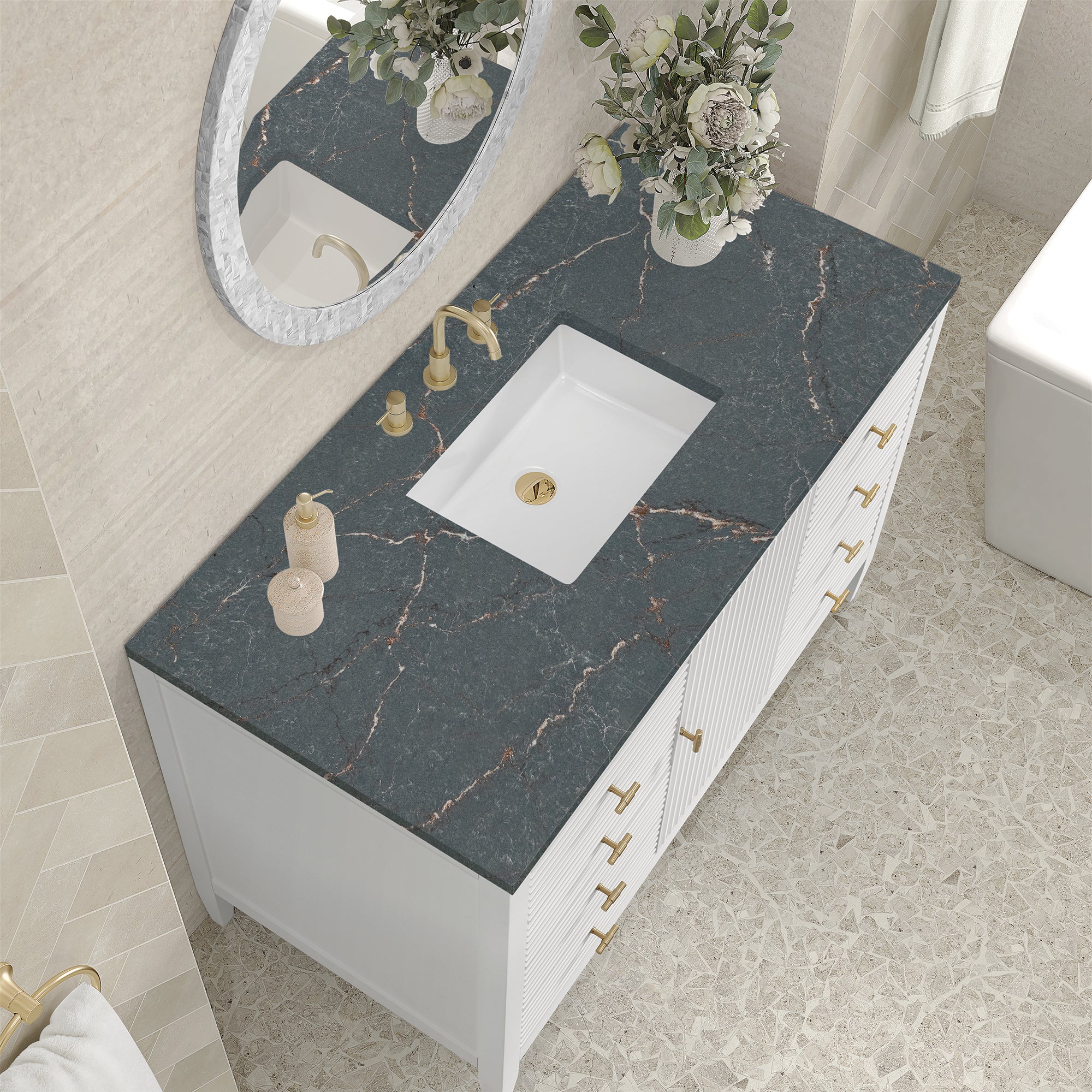 Brickendon Modern Vanity - Fluted (36"-72") 229 Brickendon Modern Vanity - Fluted (36"-72")