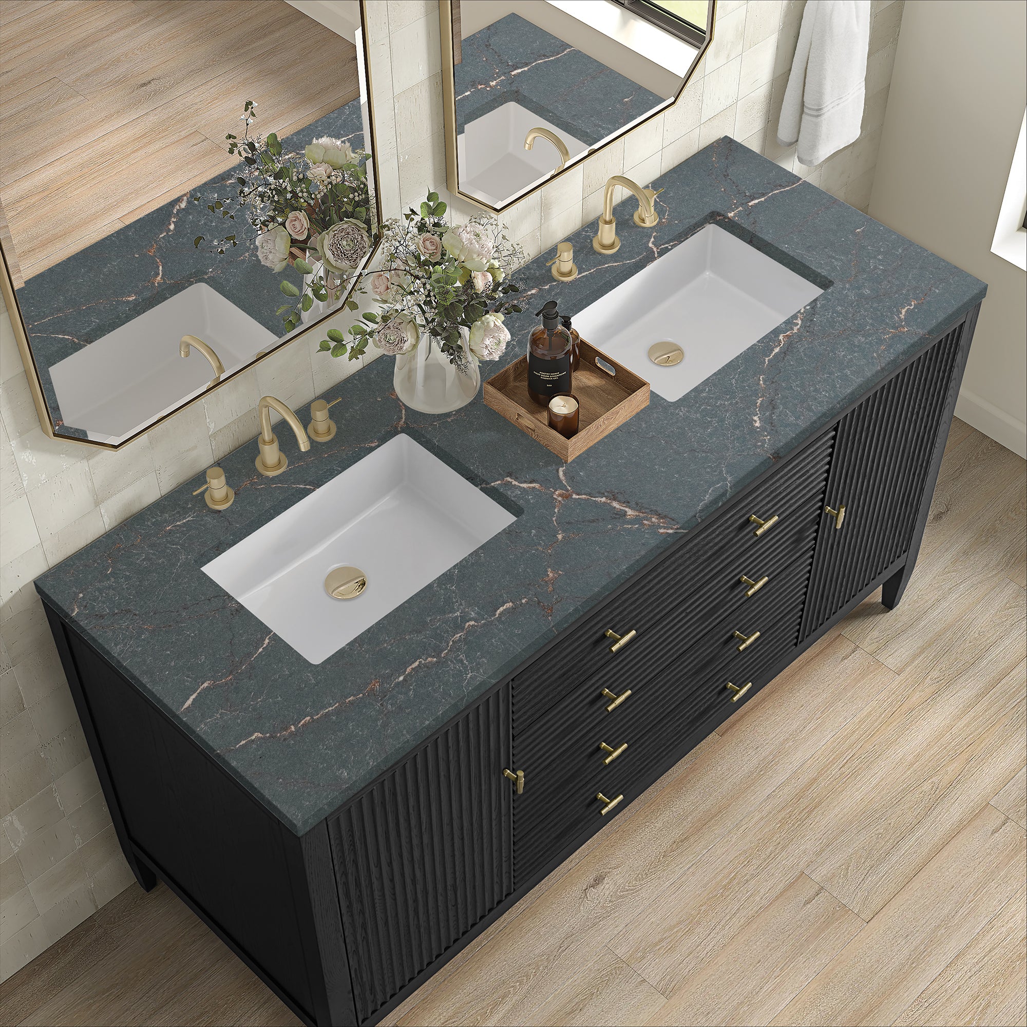 Brickendon Modern Vanity - Fluted (36"-72") 235 Brickendon Modern Vanity - Fluted (36"-72")