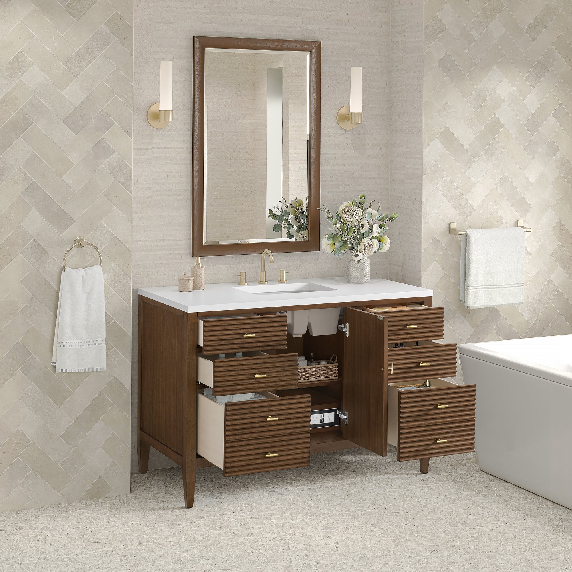Brickendon Modern Vanity - Fluted (36"-72") 30 Brickendon Modern Vanity - Fluted (36"-72")