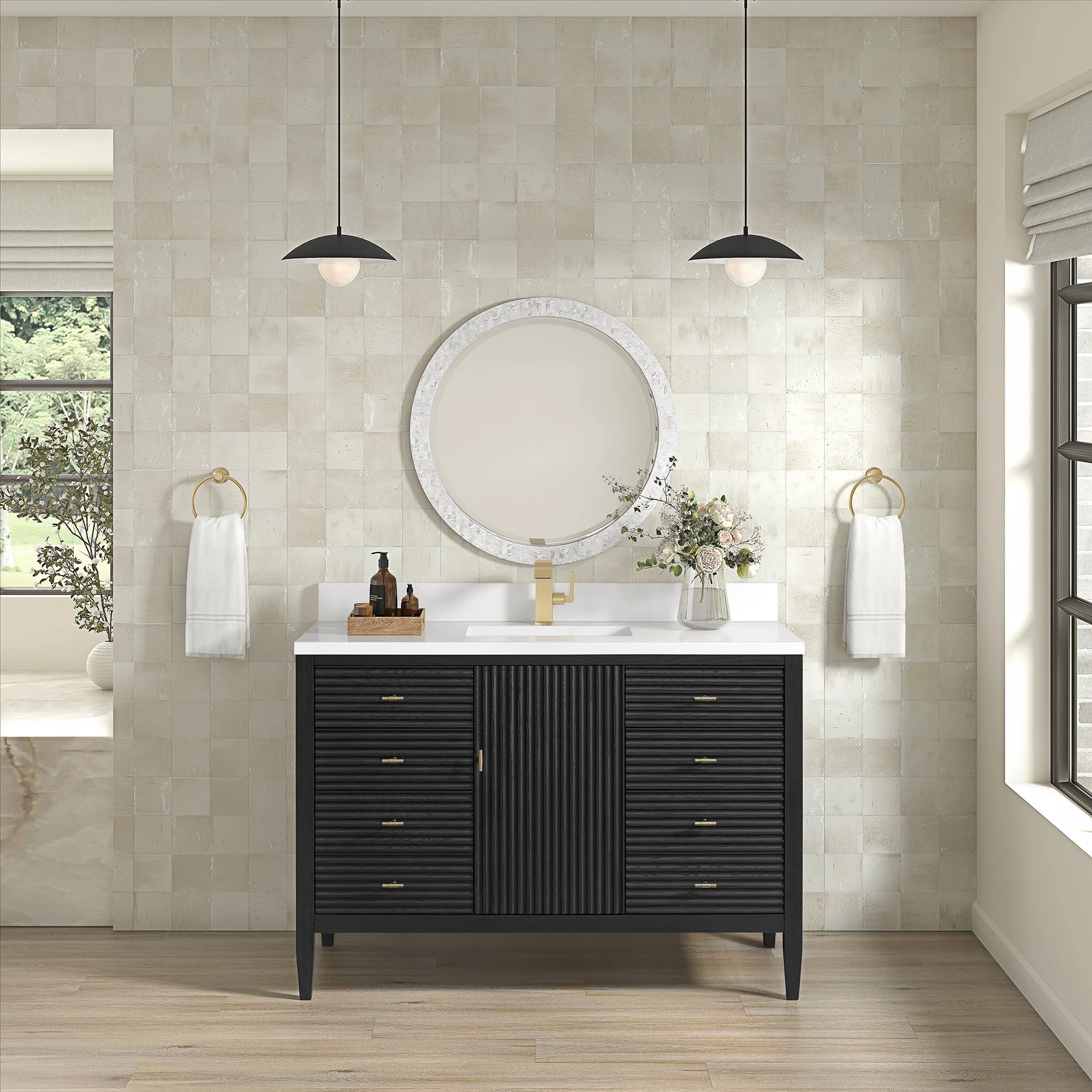 Brickendon Modern Vanity - Fluted (36"-72") 34 Brickendon Modern Vanity - Fluted (36"-72")