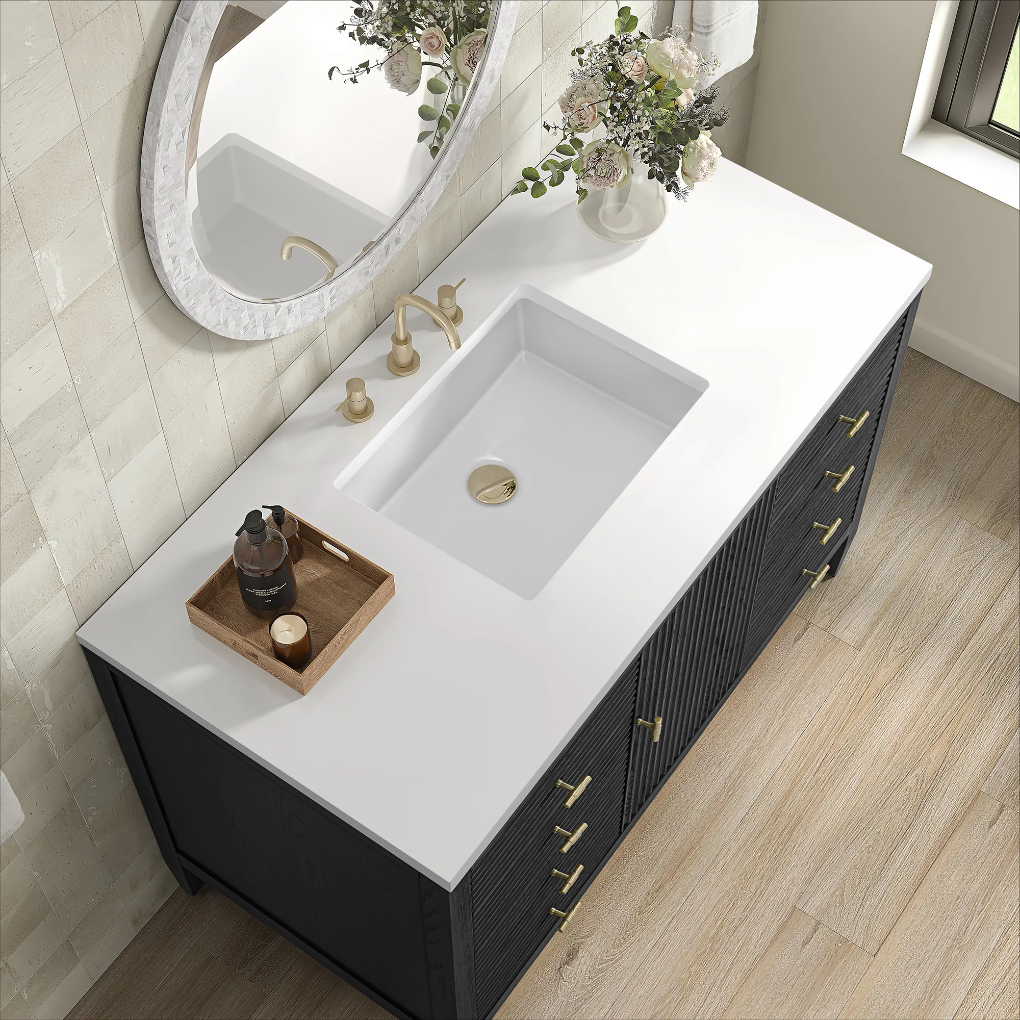 Brickendon Modern Vanity - Fluted (36"-72") 35 Brickendon Modern Vanity - Fluted (36"-72")