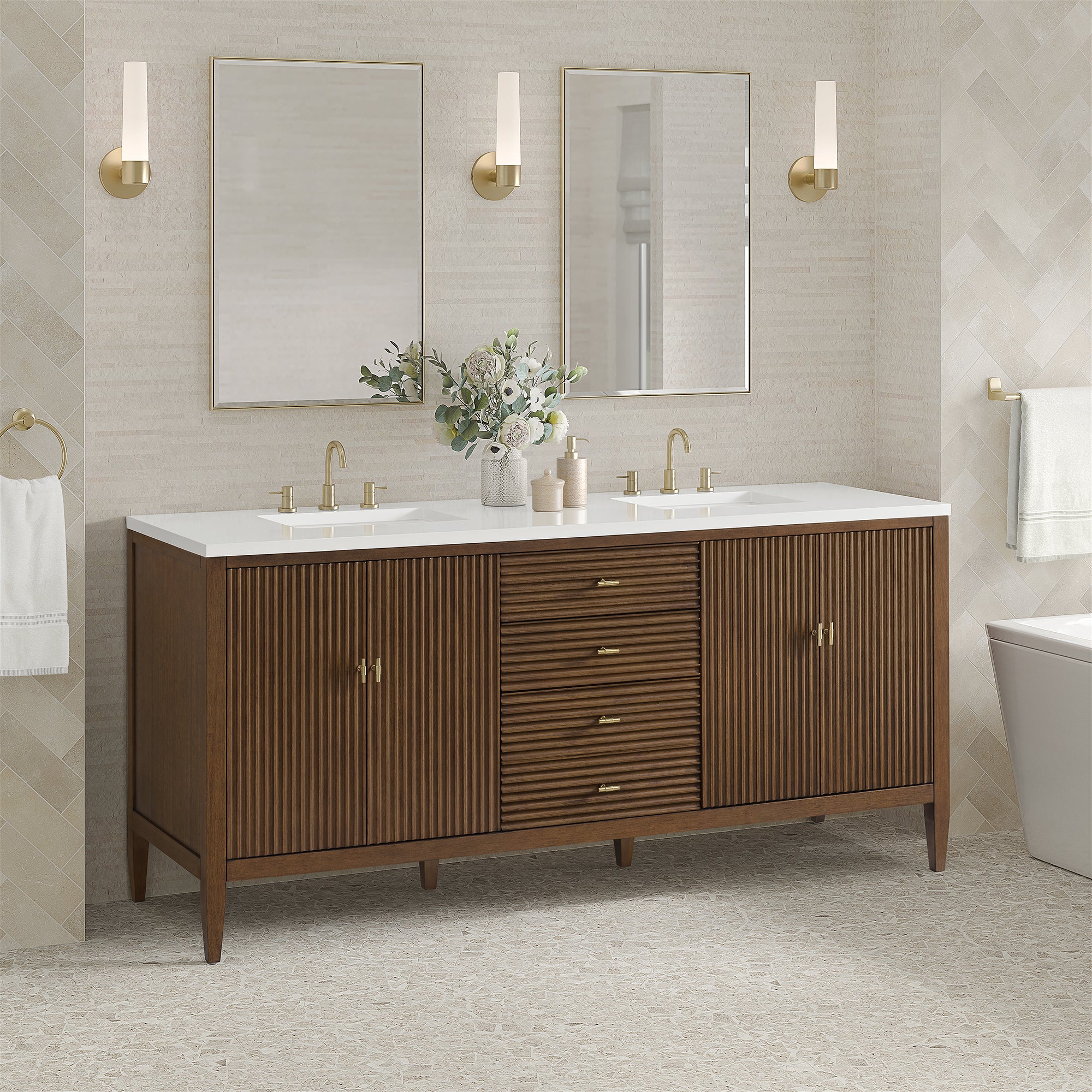 Brickendon Modern Vanity - Fluted (36"-72") 66 Brickendon Modern Vanity - Fluted (36"-72")
