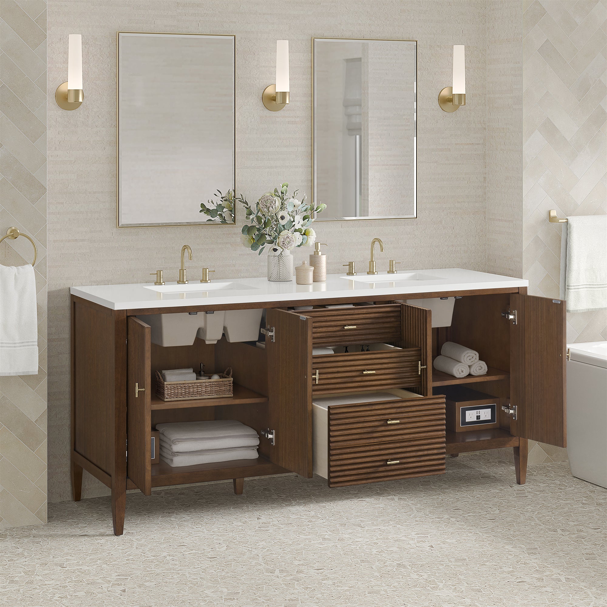 Brickendon Modern Vanity - Fluted (36"-72") 67 Brickendon Modern Vanity - Fluted (36"-72")