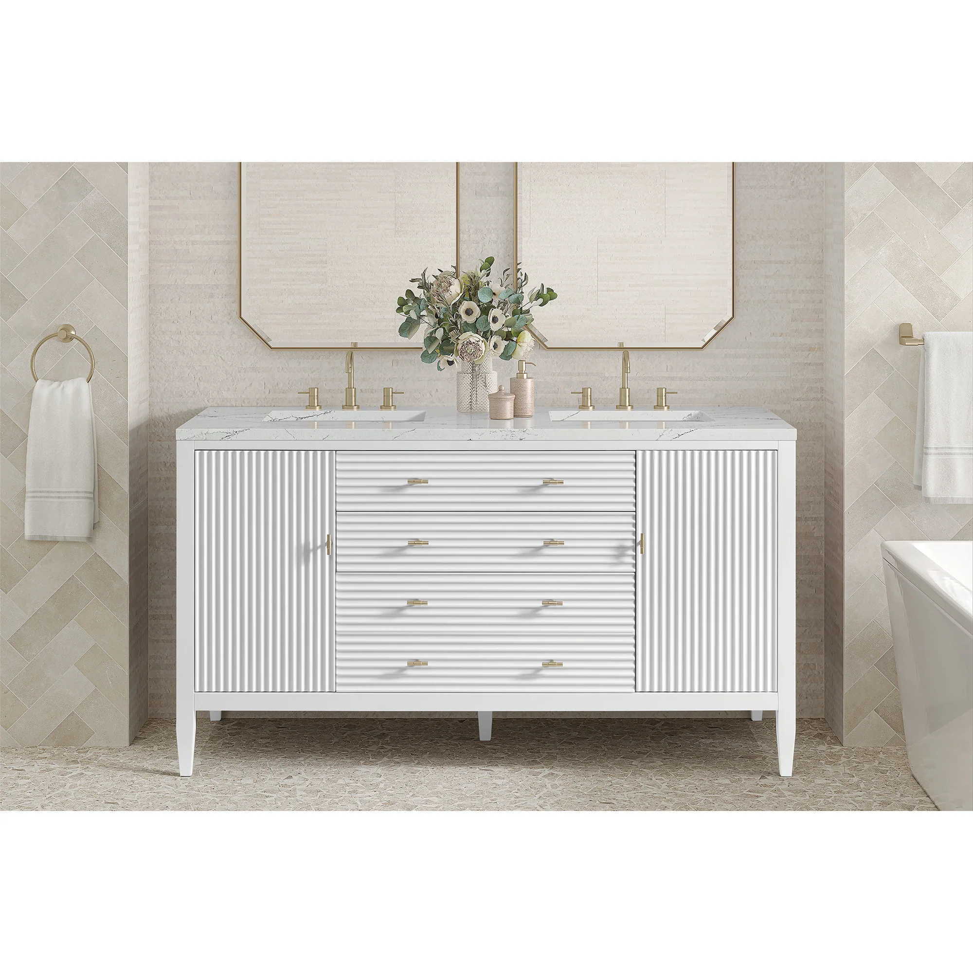 Brickendon Modern Vanity - Fluted (36"-72") 7 Brickendon Modern Vanity - Fluted (36"-72")
