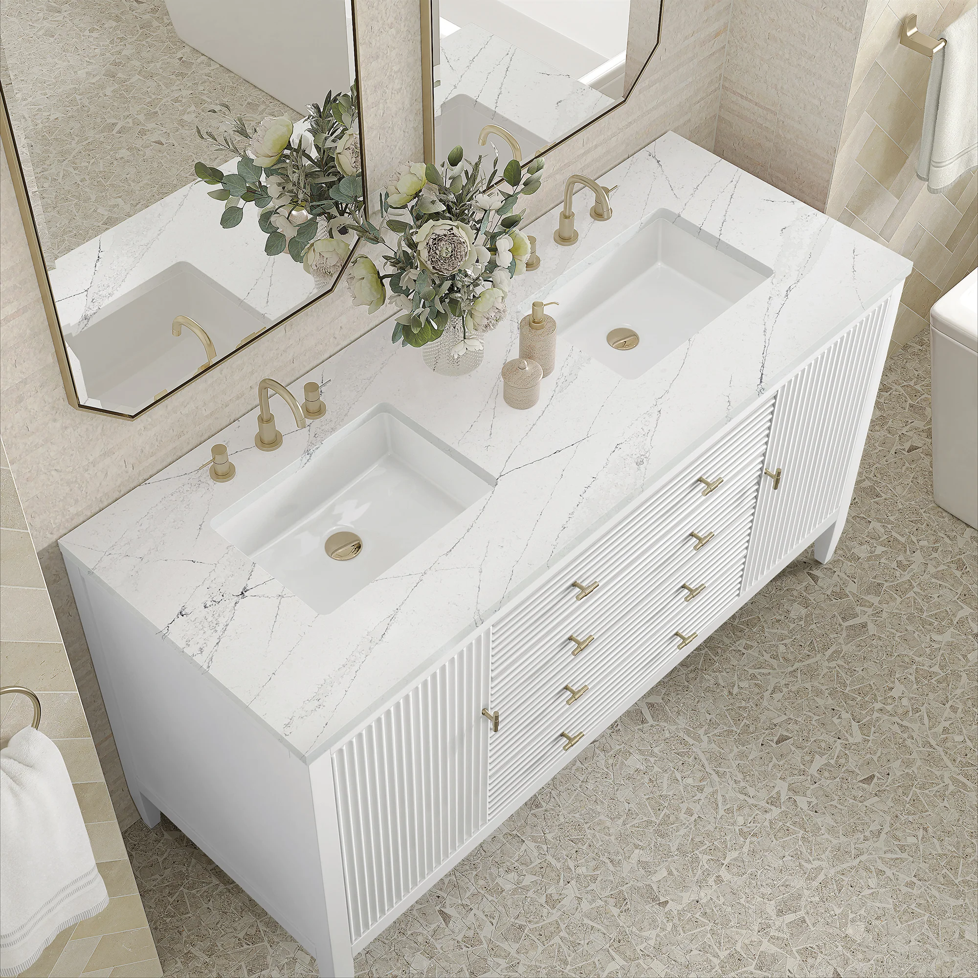 Brickendon Modern Vanity - Fluted (36"-72") 8 Brickendon Modern Vanity - Fluted (36"-72")