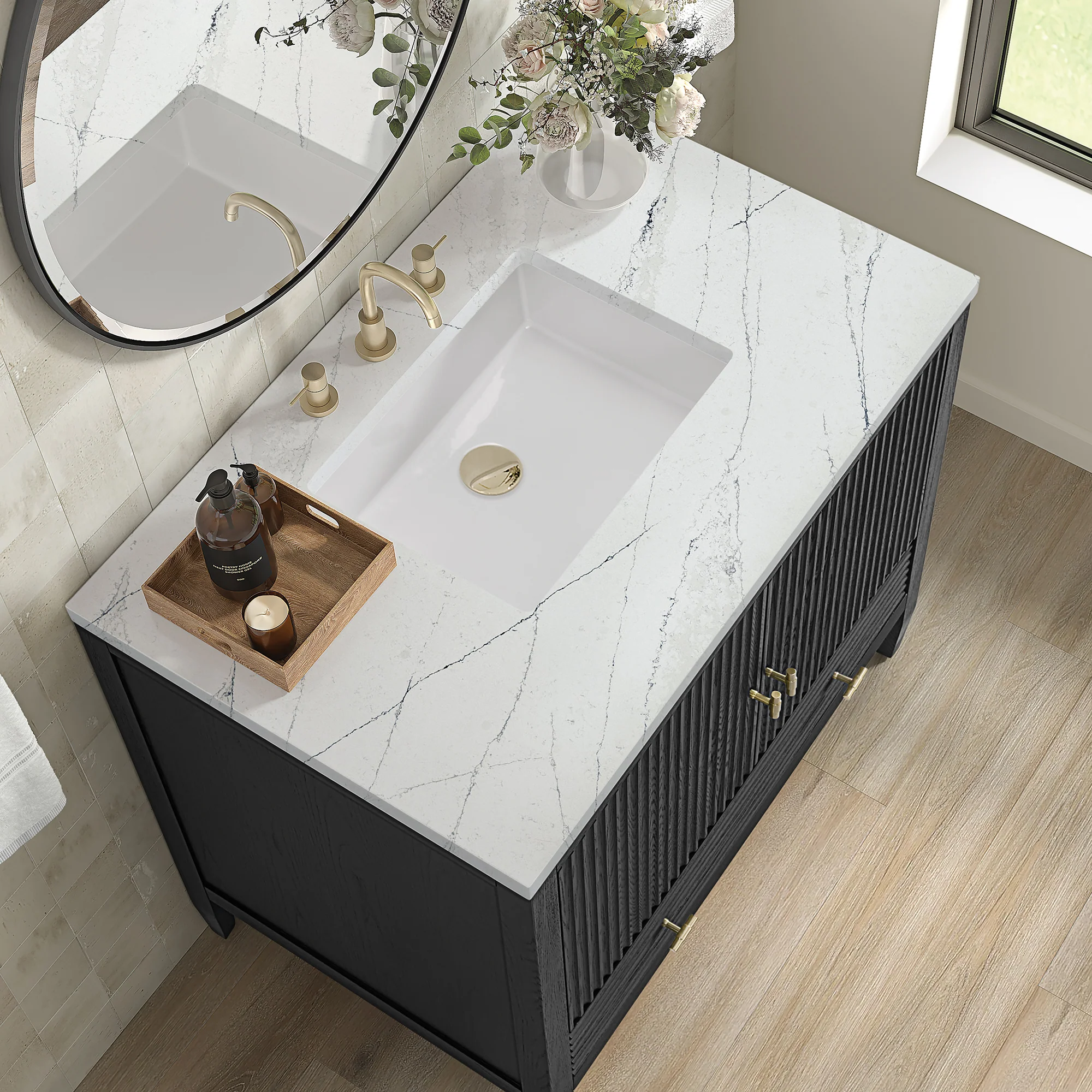Brickendon Modern Vanity - Fluted (36"-72") 86 Brickendon Modern Vanity - Fluted (36"-72")