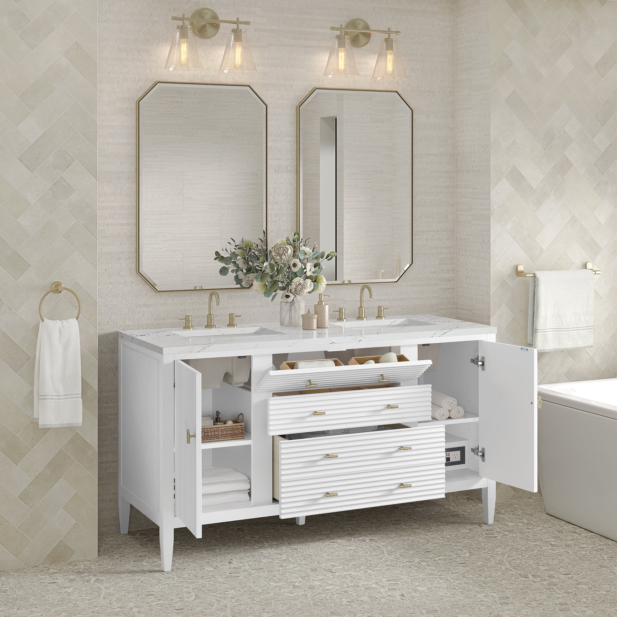 Brickendon Modern Vanity - Fluted (36"-72") 9 Brickendon Modern Vanity - Fluted (36"-72")