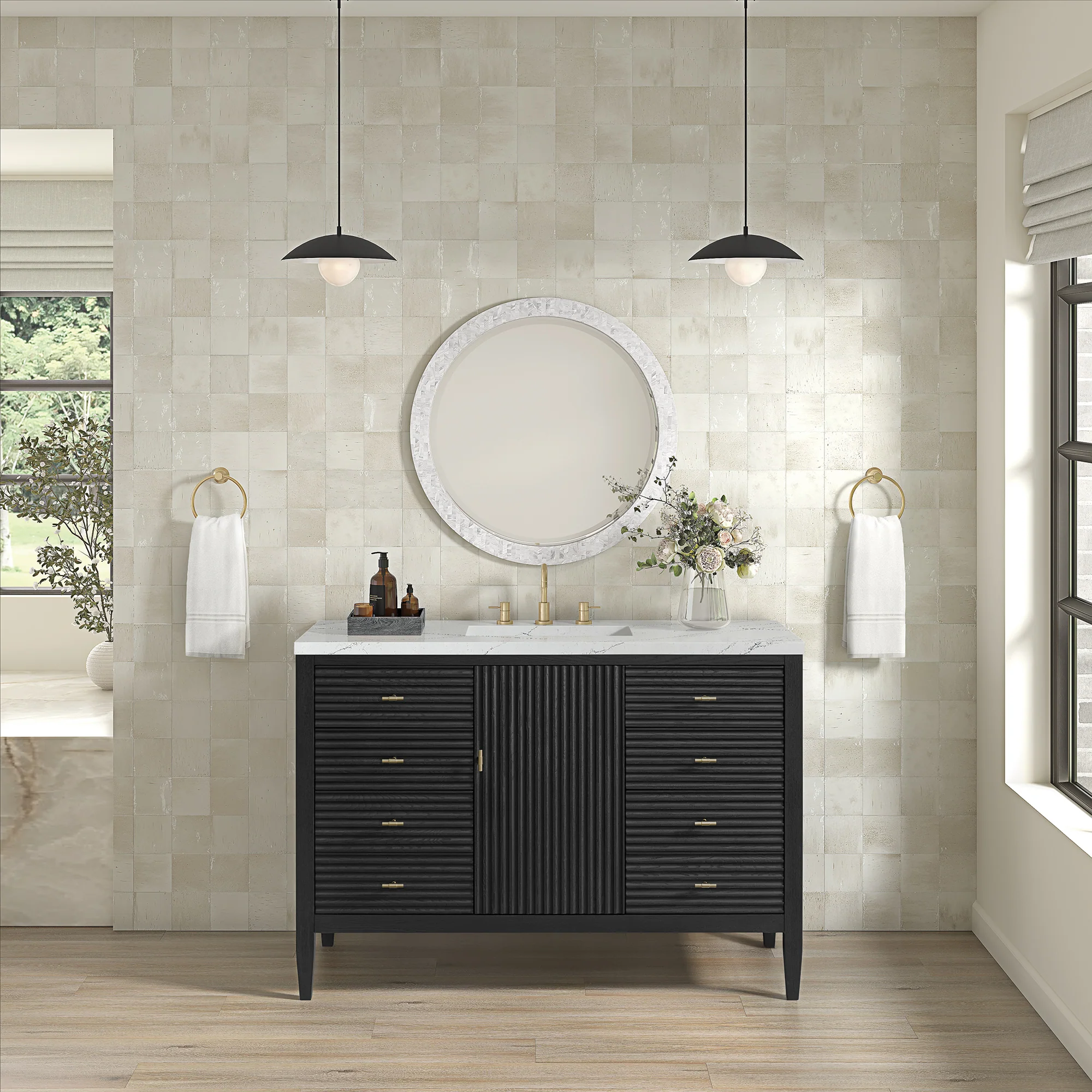 Brickendon Modern Vanity - Fluted (36"-72") 94 Brickendon Modern Vanity - Fluted (36"-72")