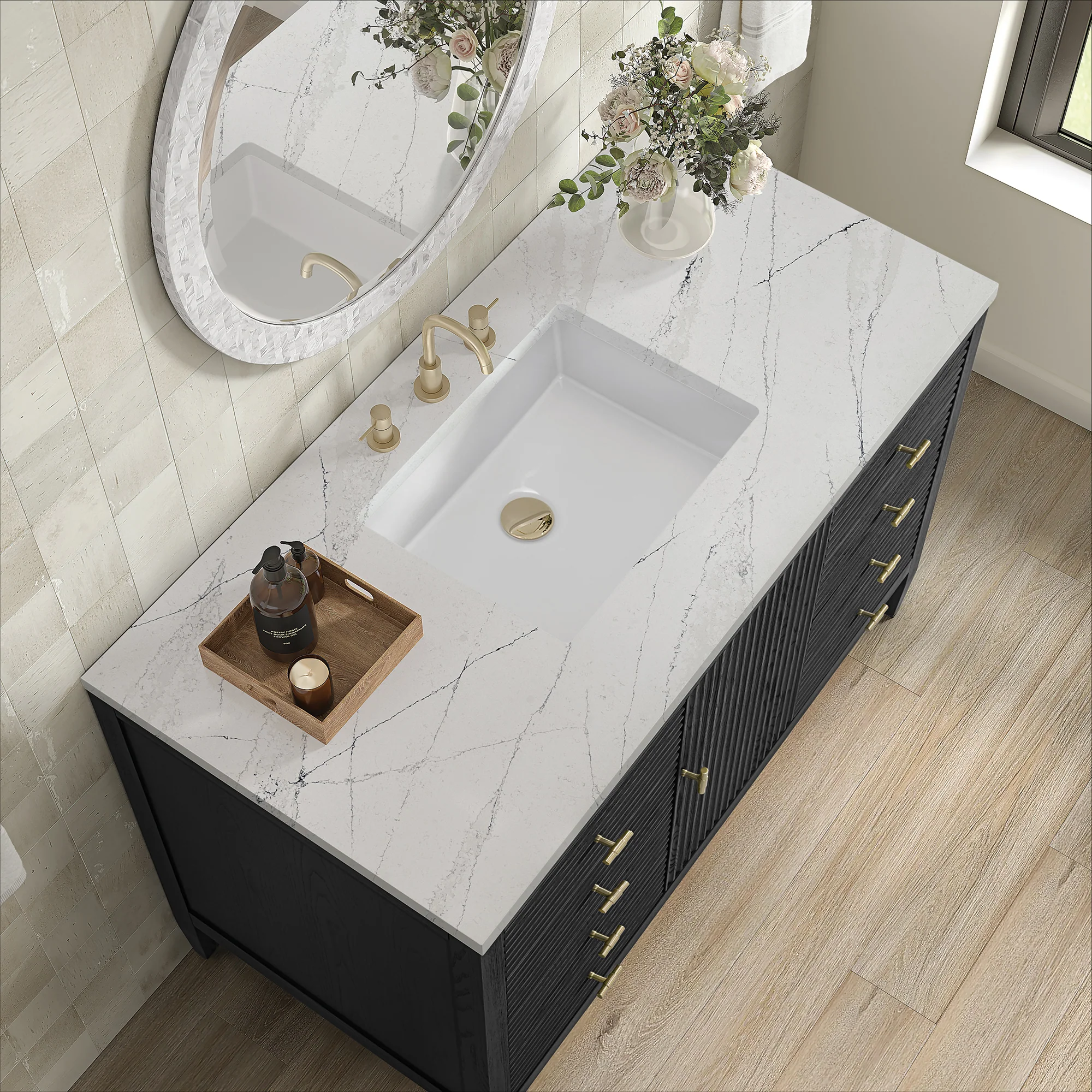 Brickendon Modern Vanity - Fluted (36"-72") 95 Brickendon Modern Vanity - Fluted (36"-72")