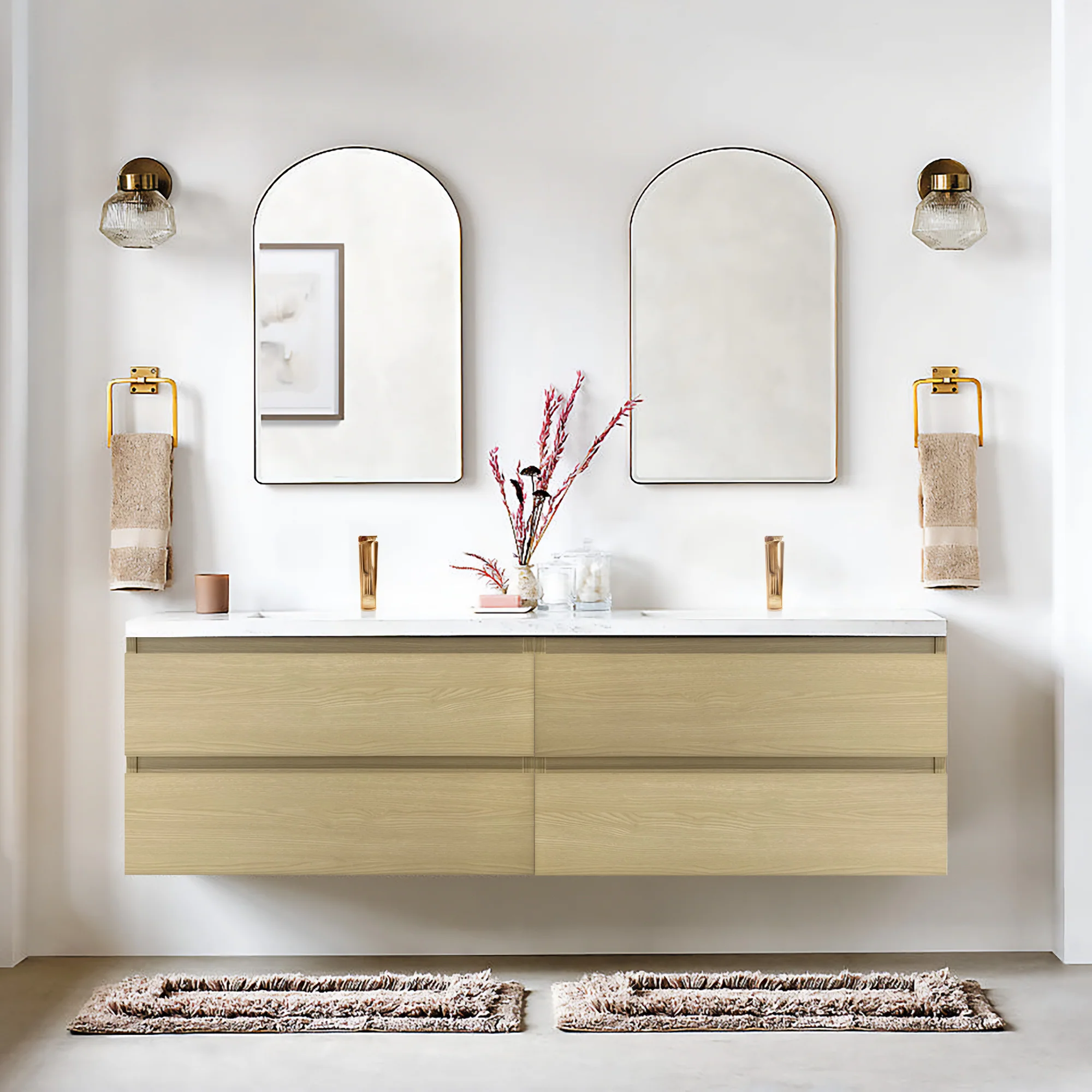 Monterey Floating Vanity (Latest Model) - 2nd Generation (24"-116") 114 Monterey Floating Vanity (Latest Model) - 2nd Generation (24"-116")