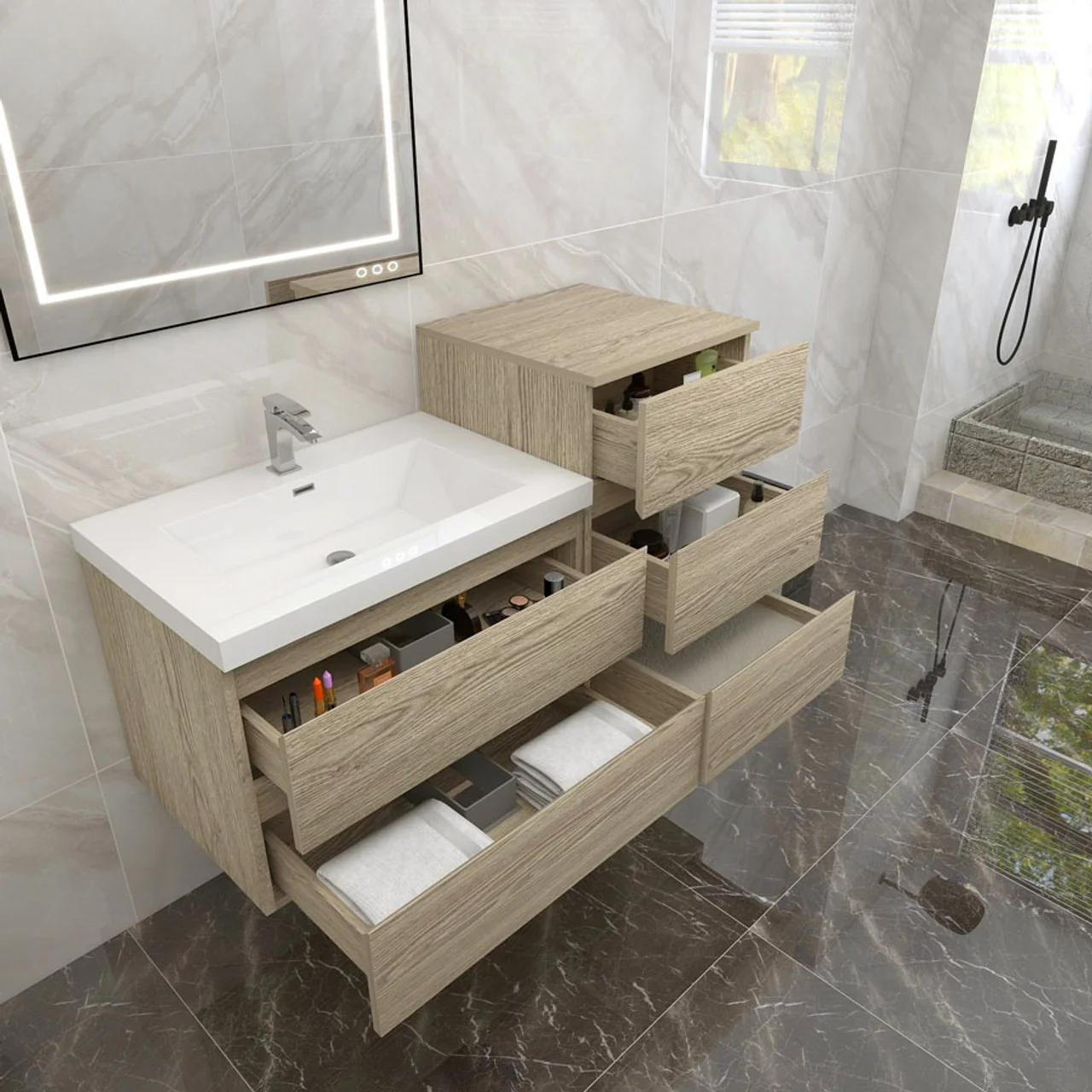 Monterey Floating Vanity (Latest Model) - 2nd Generation (24"-116") 131 Monterey Floating Vanity (Latest Model) - 2nd Generation (24"-116")