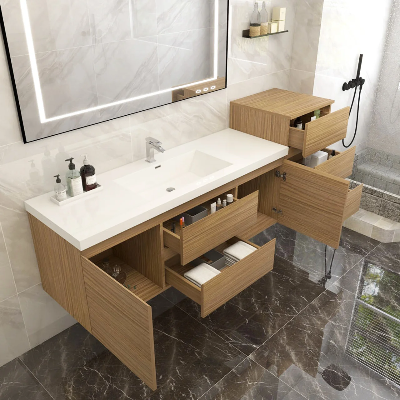 Monterey Floating Vanity (Latest Model) - 2nd Generation (24"-116") 137 Monterey Floating Vanity (Latest Model) - 2nd Generation (24"-116")