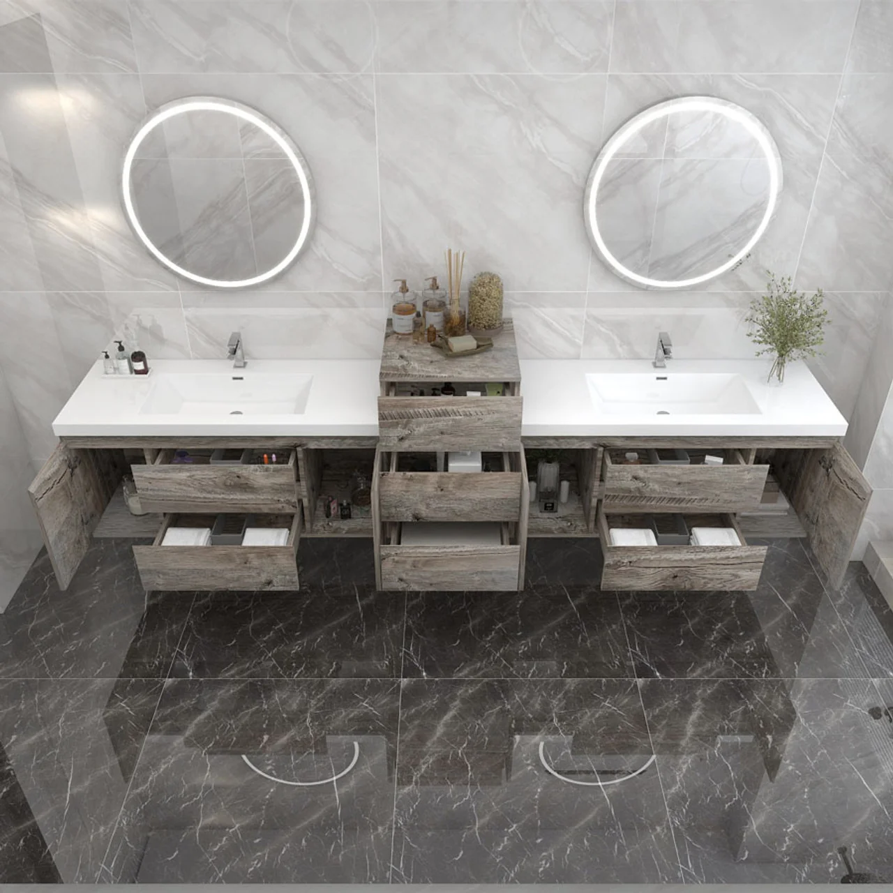 Monterey Floating Vanity (Latest Model) - 2nd Generation (24"-116") 159 Monterey Floating Vanity (Latest Model) - 2nd Generation (24"-116")
