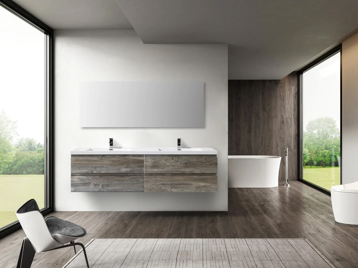 Monterey Floating Vanity (Latest Model) - 2nd Generation (24"-116") 38 Monterey Floating Vanity (Latest Model) - 2nd Generation (24"-116")