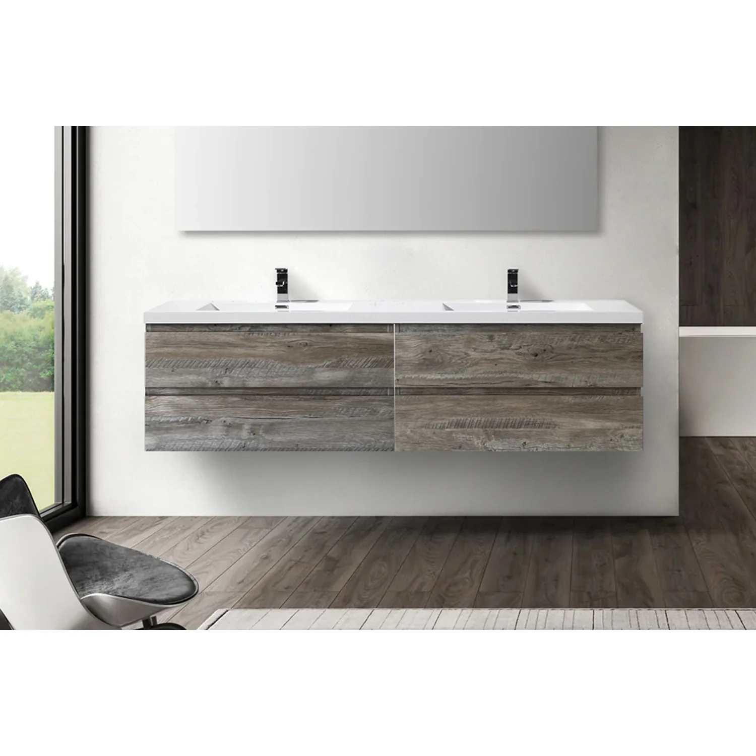 Monterey Floating Vanity (Latest Model) - 2nd Generation (24"-116") 7 Monterey Floating Vanity (Latest Model) - 2nd Generation (24"-116")