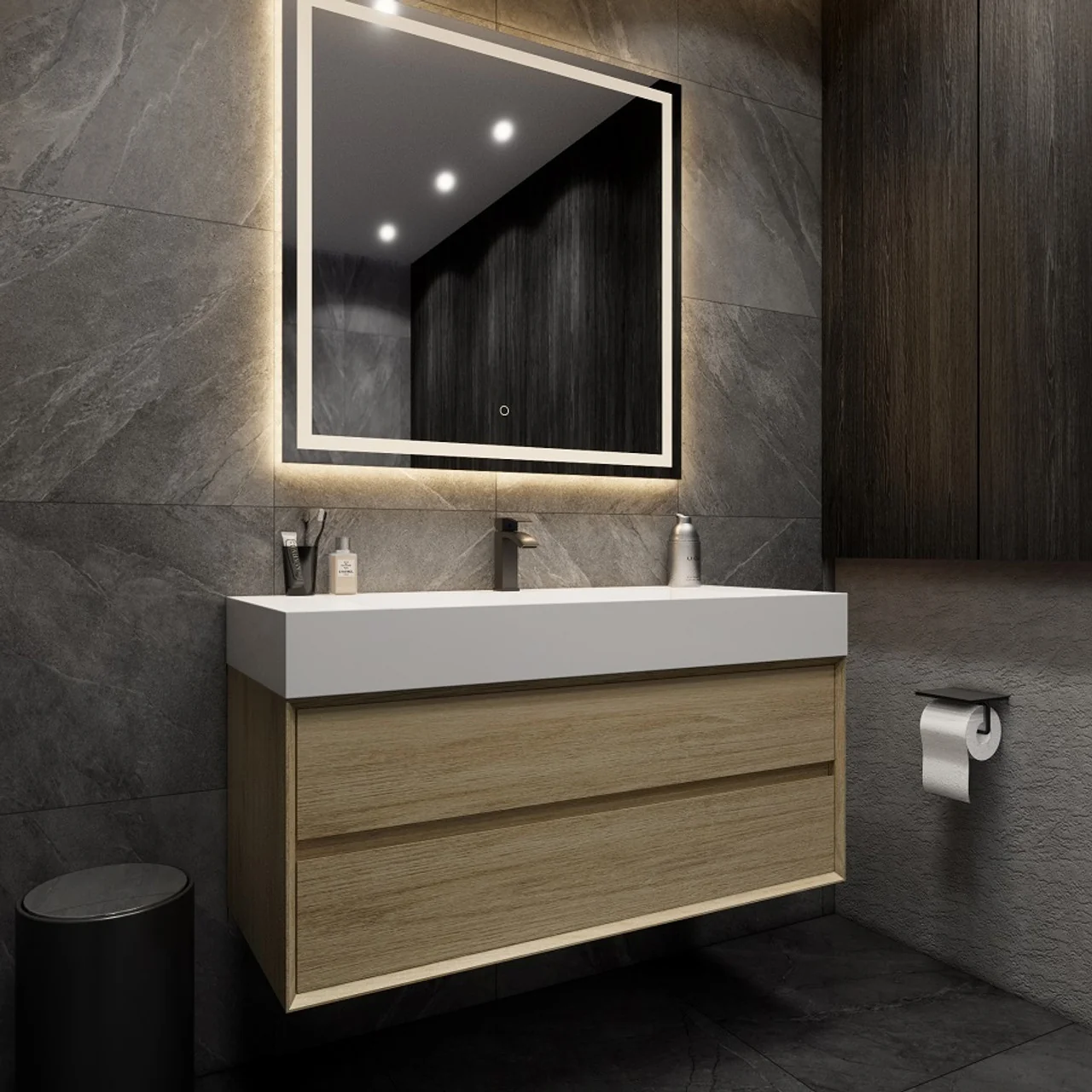 Maslow Floating Vanity (24"-104") 103 Maslow Floating Vanity (24"-104")