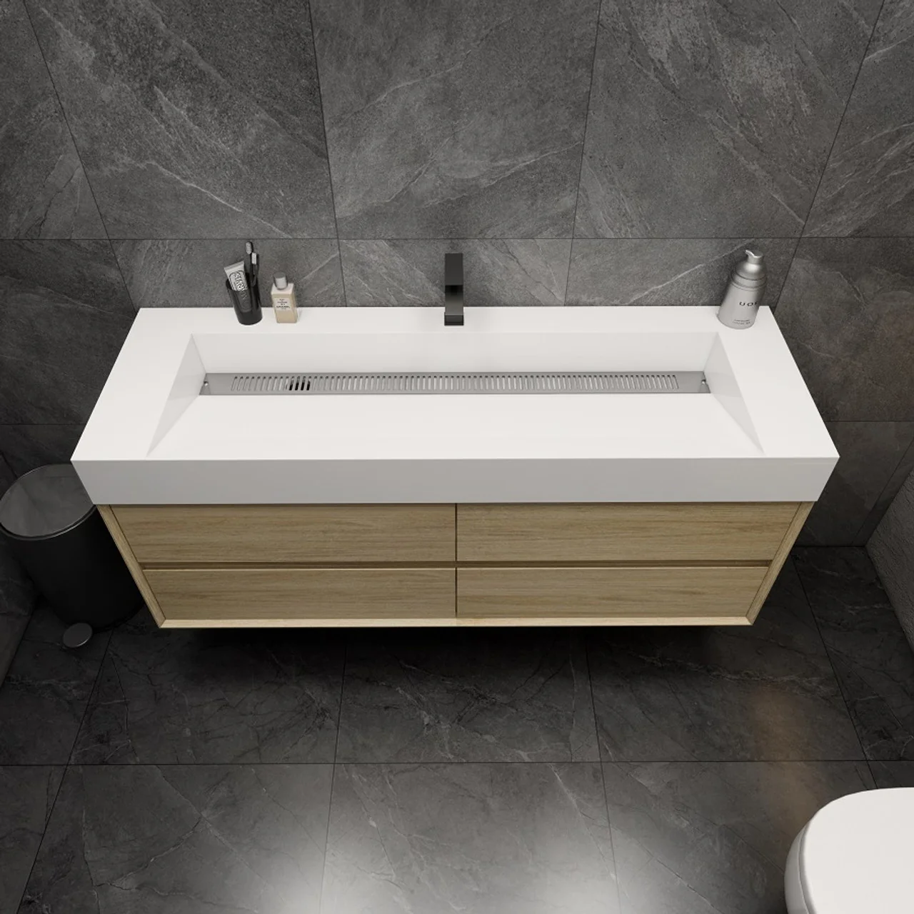 Maslow Floating Vanity (24"-104") 108 Maslow Floating Vanity (24"-104")