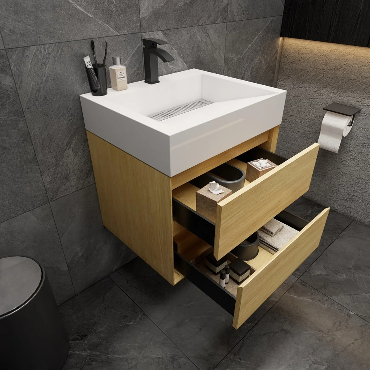 Maslow Floating Vanity (24"-104") 11 Maslow Floating Vanity (24"-104")