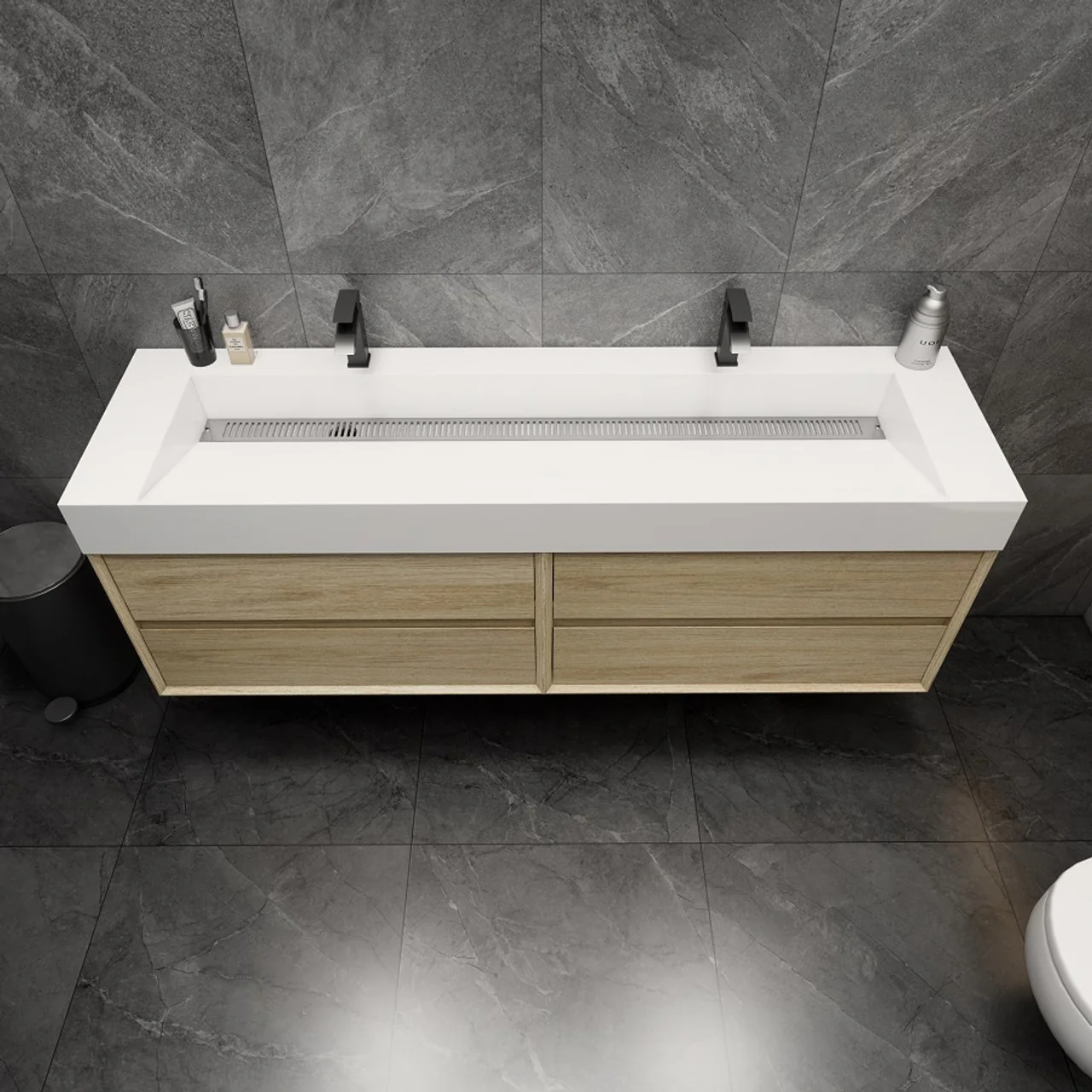 Maslow Floating Vanity (24"-104") 119 Maslow Floating Vanity (24"-104")
