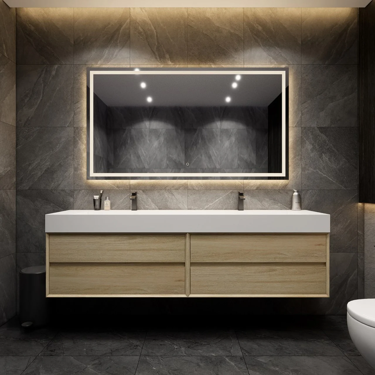 Maslow Floating Vanity (24"-104") 125 Maslow Floating Vanity (24"-104")