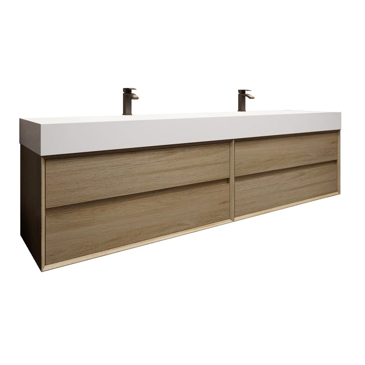 Maslow Floating Vanity (24"-104") 126 Maslow Floating Vanity (24"-104")