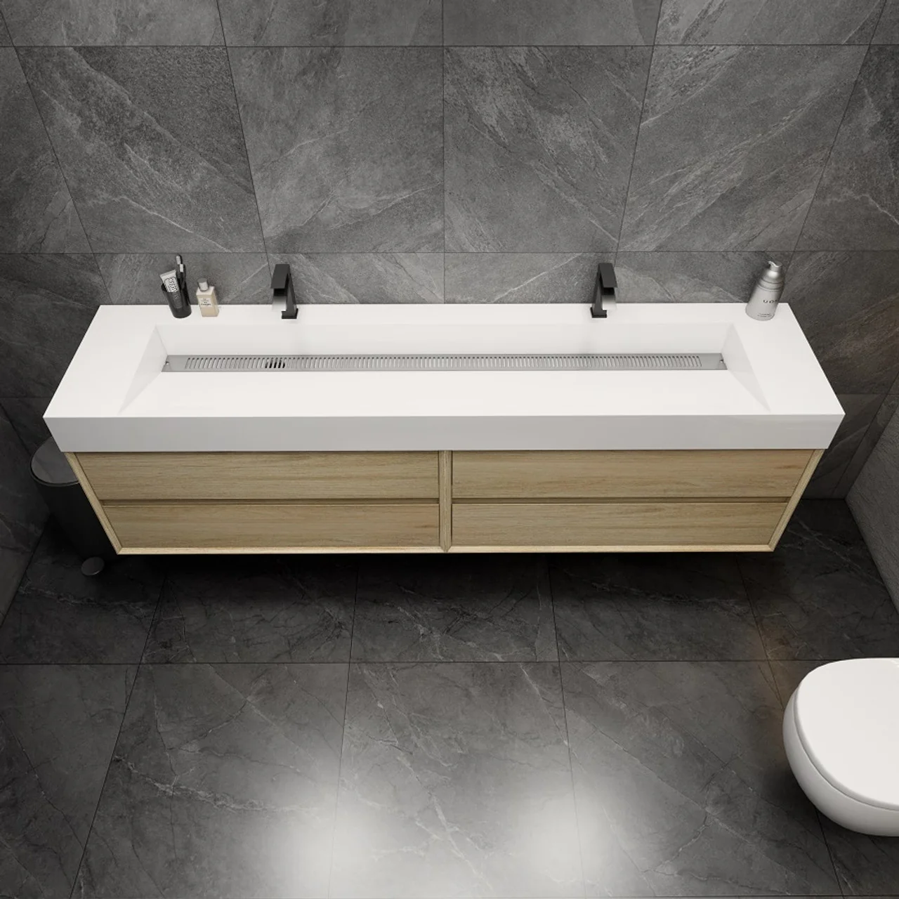 Maslow Floating Vanity (24"-104") 127 Maslow Floating Vanity (24"-104")