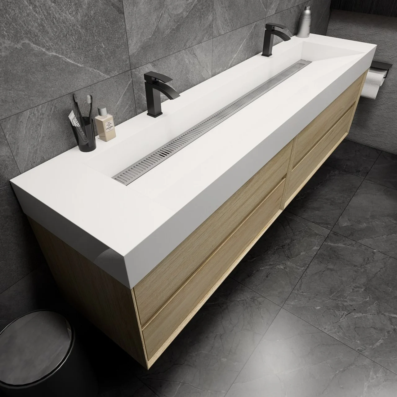 Maslow Floating Vanity (24"-104") 130 Maslow Floating Vanity (24"-104")