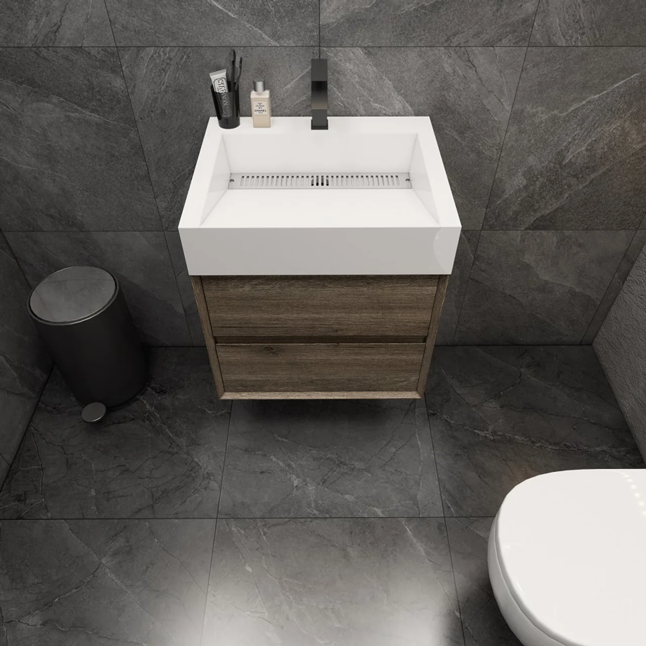 Maslow Floating Vanity (24"-104") 135 Maslow Floating Vanity (24"-104")