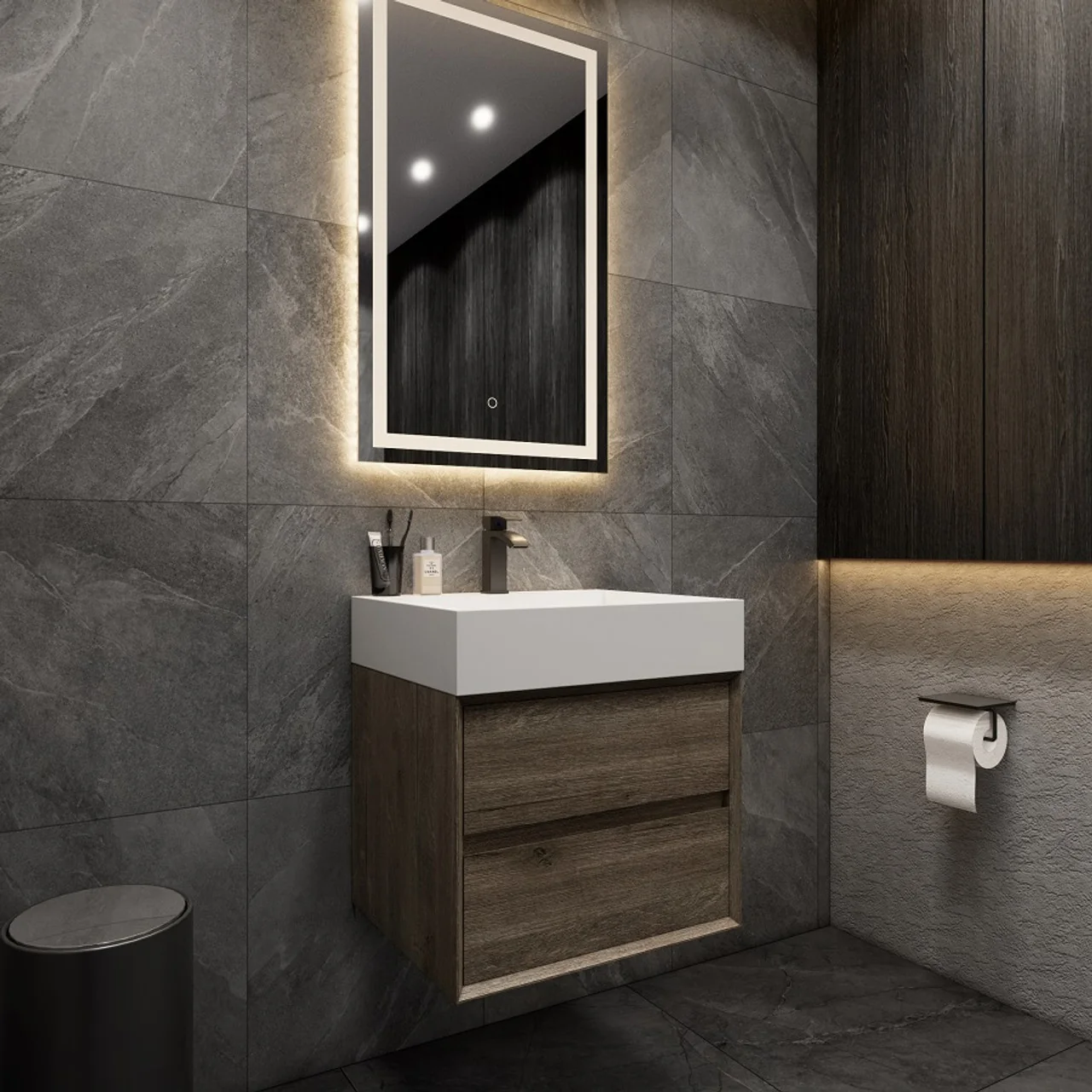 Maslow Floating Vanity (24"-104") 136 Maslow Floating Vanity (24"-104")