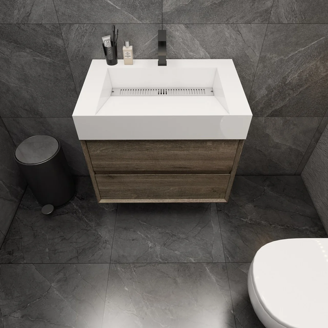 Maslow Floating Vanity (24"-104") 144 Maslow Floating Vanity (24"-104")